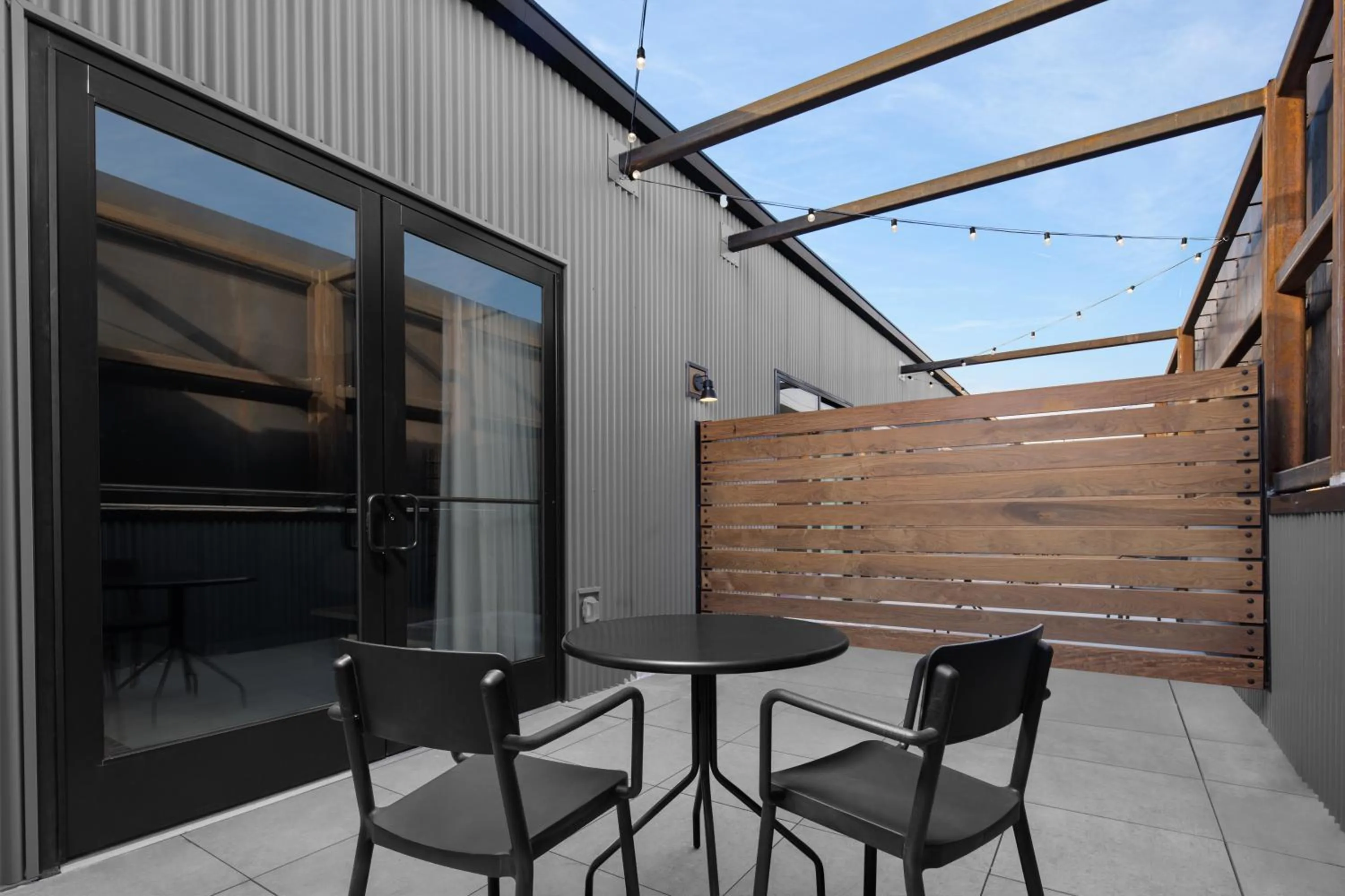 Patio in evo Hotel Salt Lake City