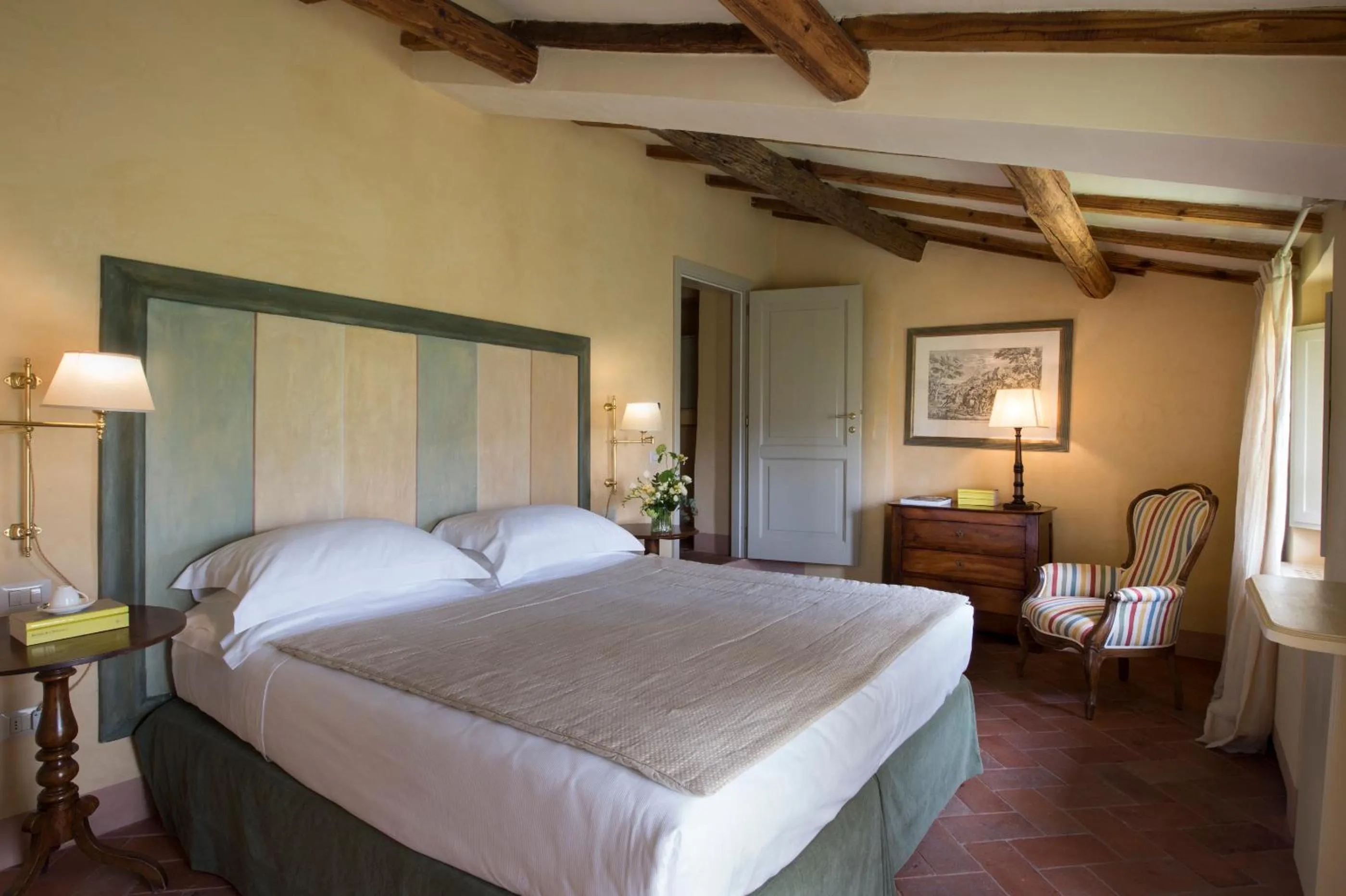 Bed in Il Borro Relais & Châteaux