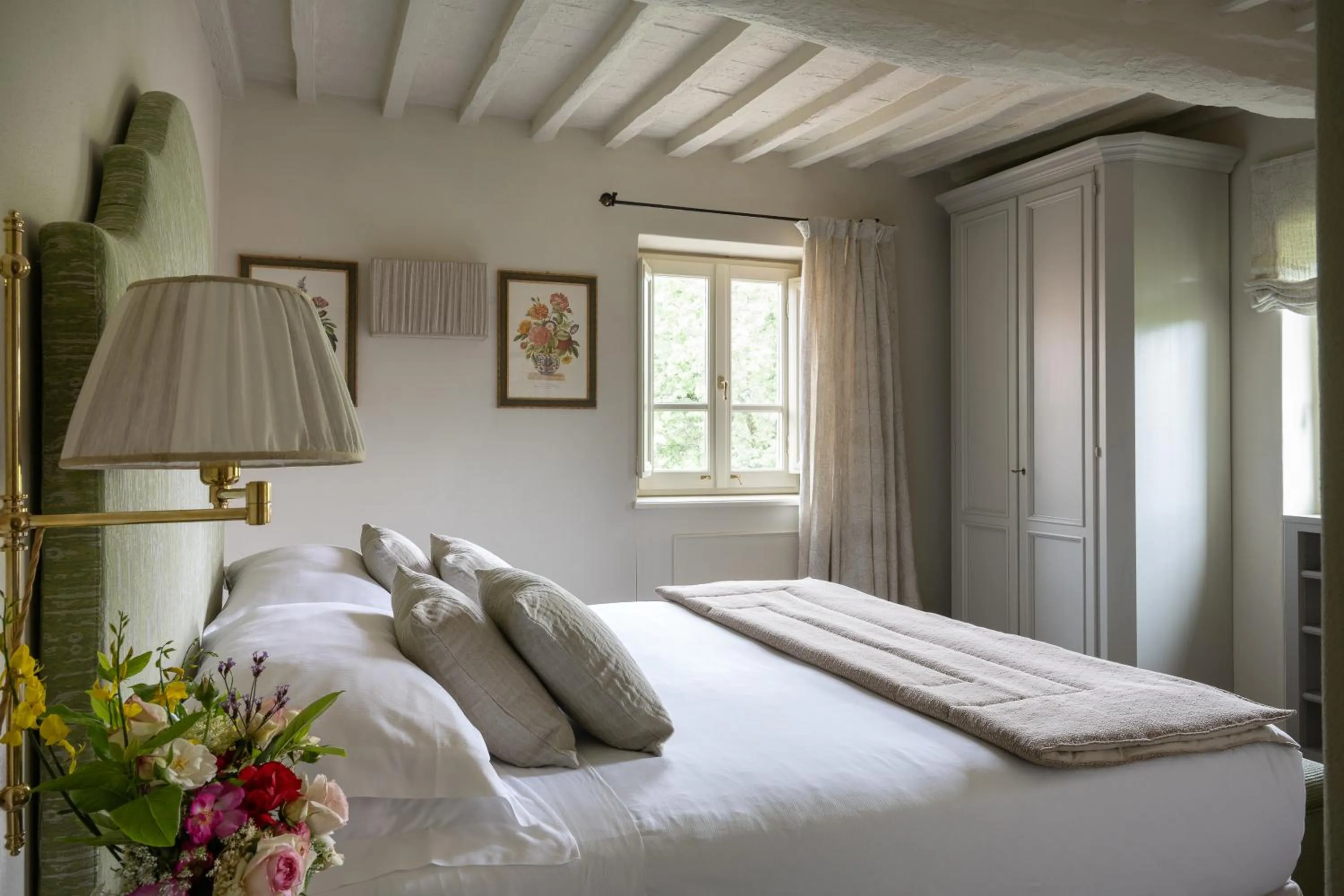 Bed in Il Borro Relais & Châteaux