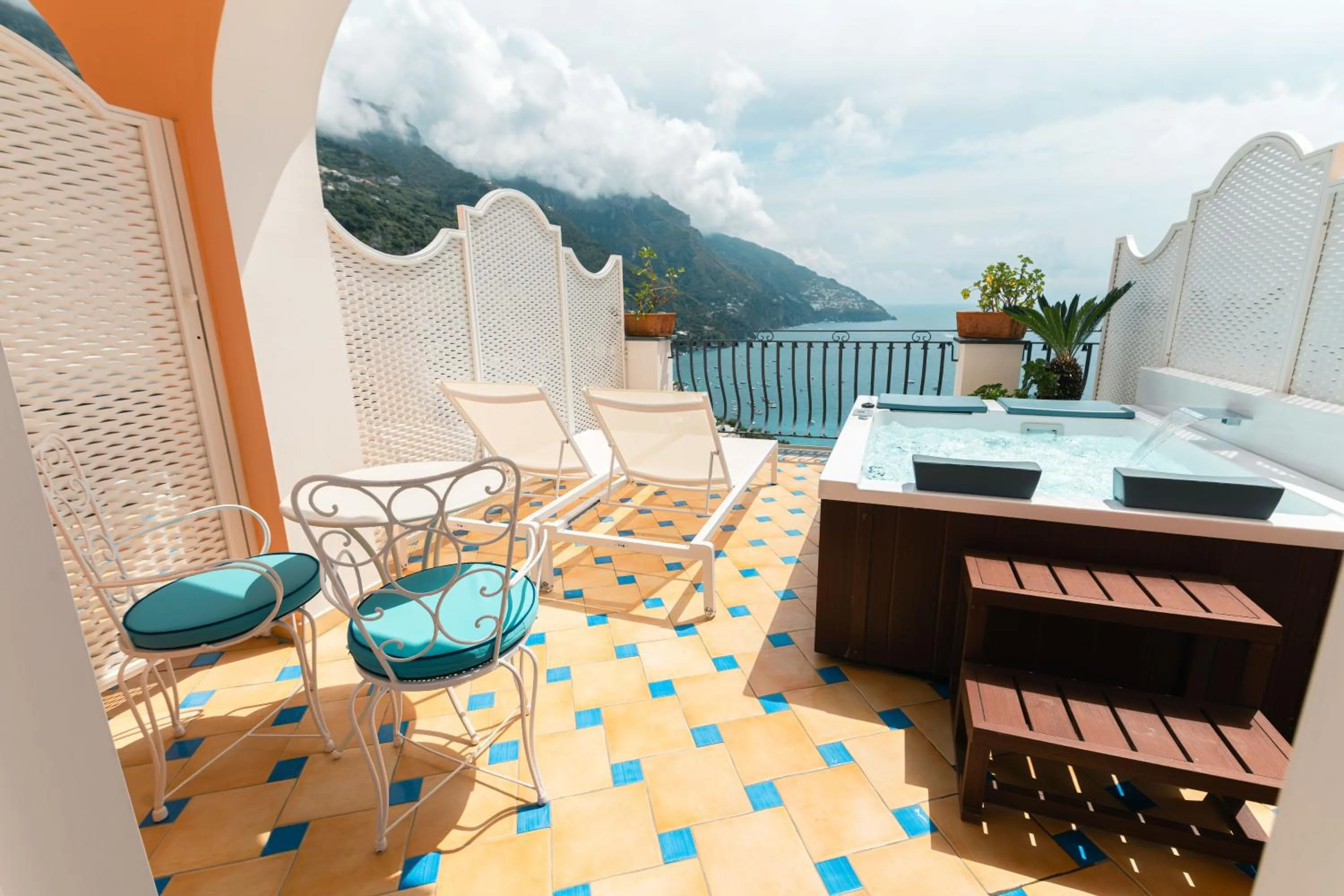 Patio in Hotel Conca d'Oro