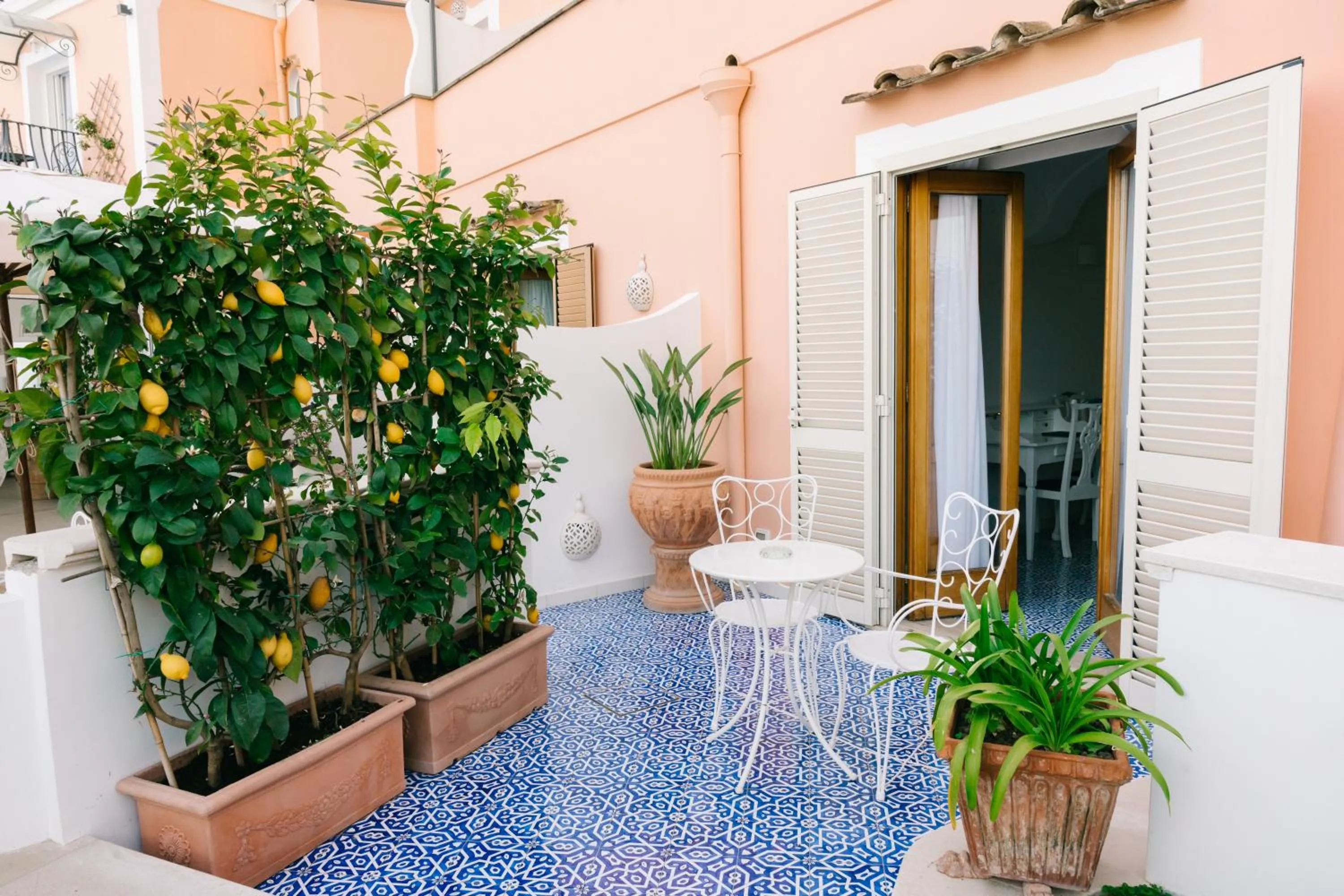 Patio in Hotel Conca d'Oro