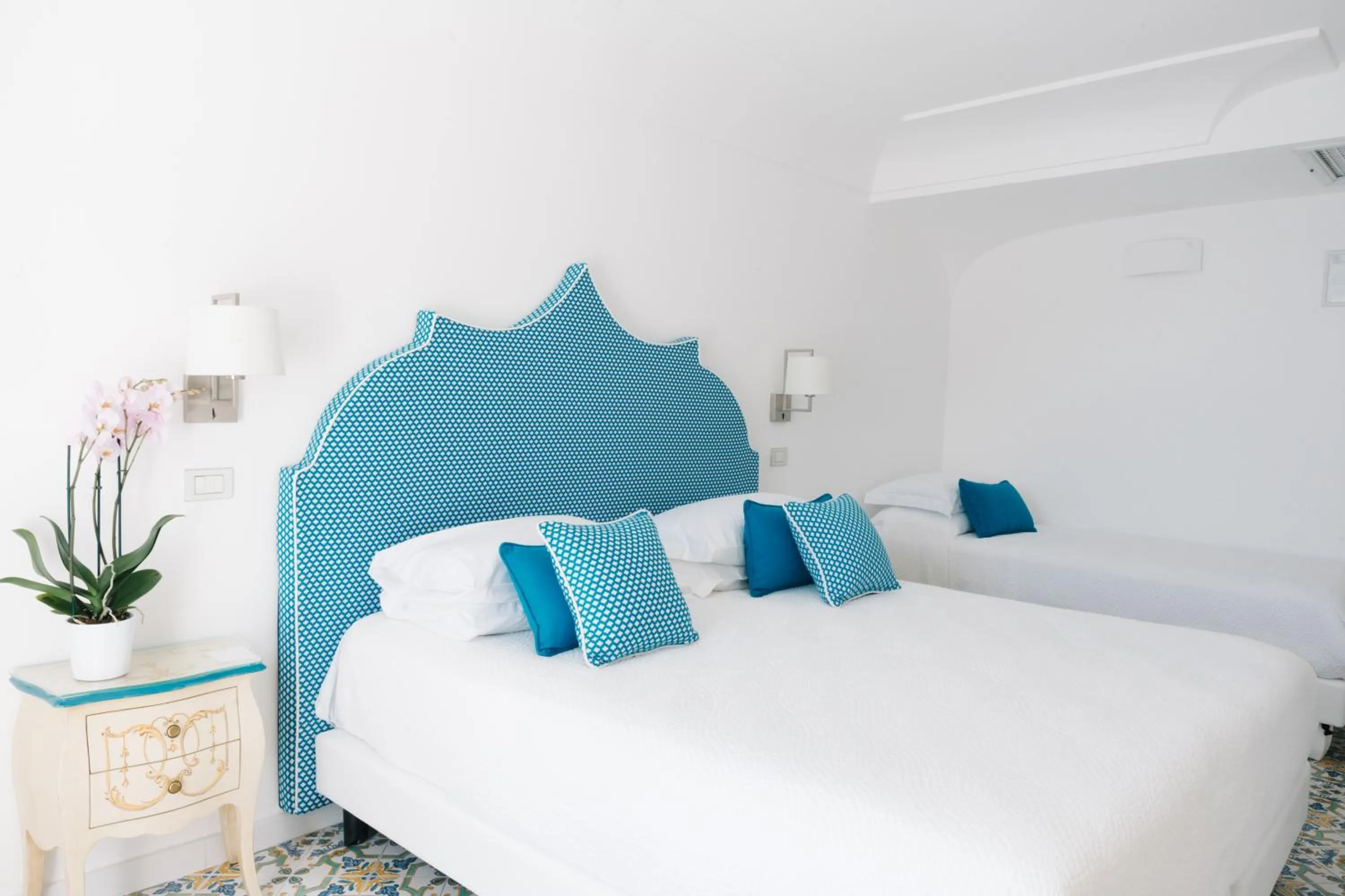 Bedroom, Bed in Hotel Conca d'Oro