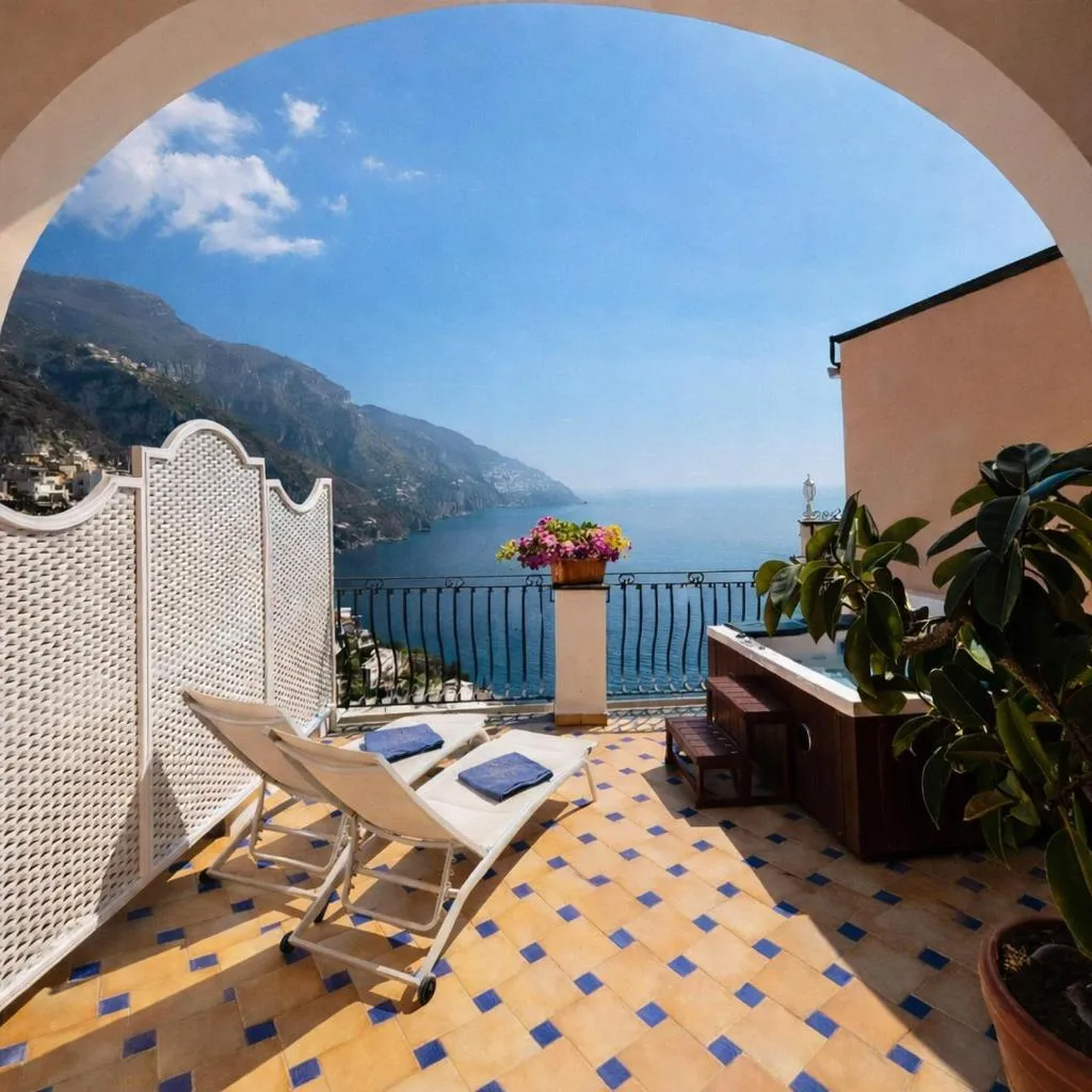 Balcony/Terrace in Hotel Conca d'Oro