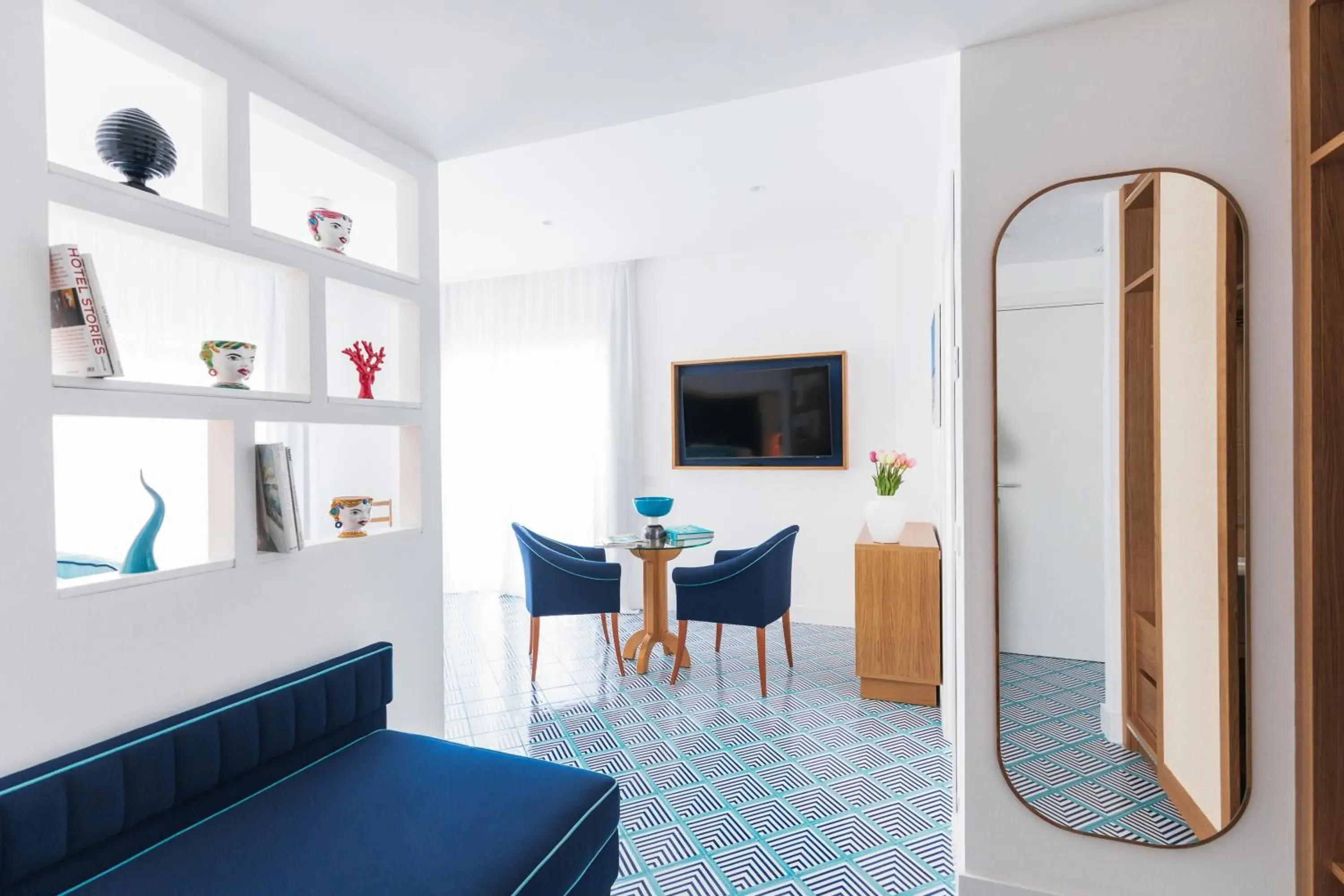 Deluxe Double or Twin Room with Partial Sea View - single occupancy in Grand Hotel Flora Deluxe Double or Twin Room with Partial Sea View - single occupancy in Grand Hotel Flora