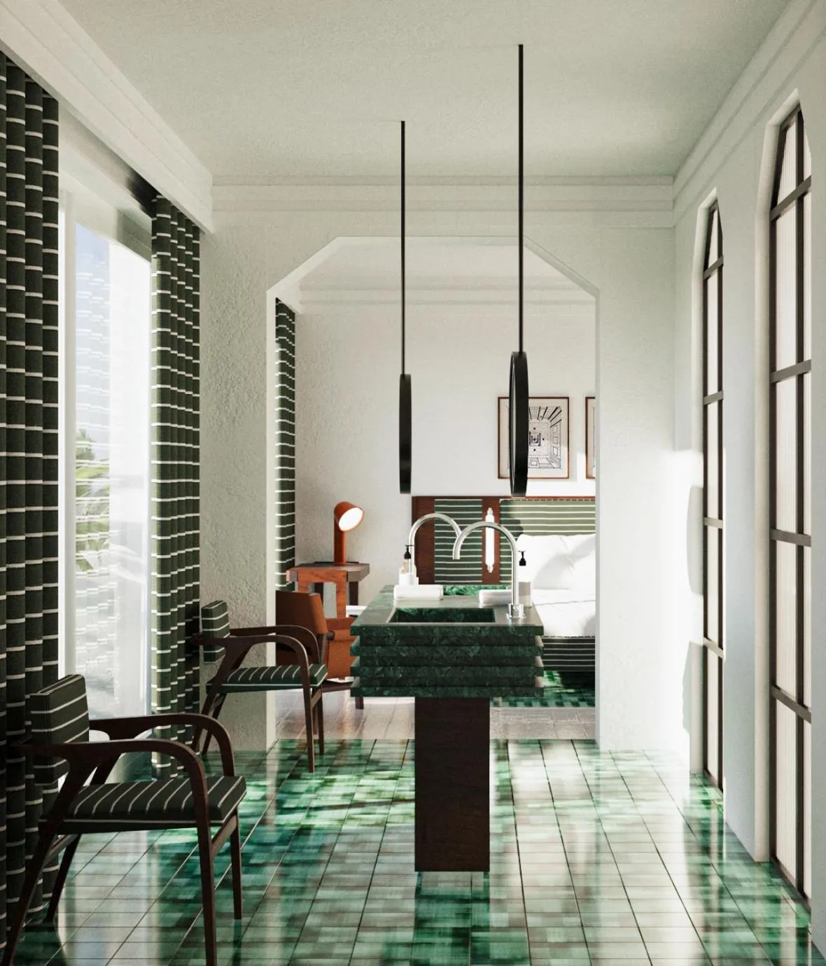 Bathroom in Grand Hotel Flora