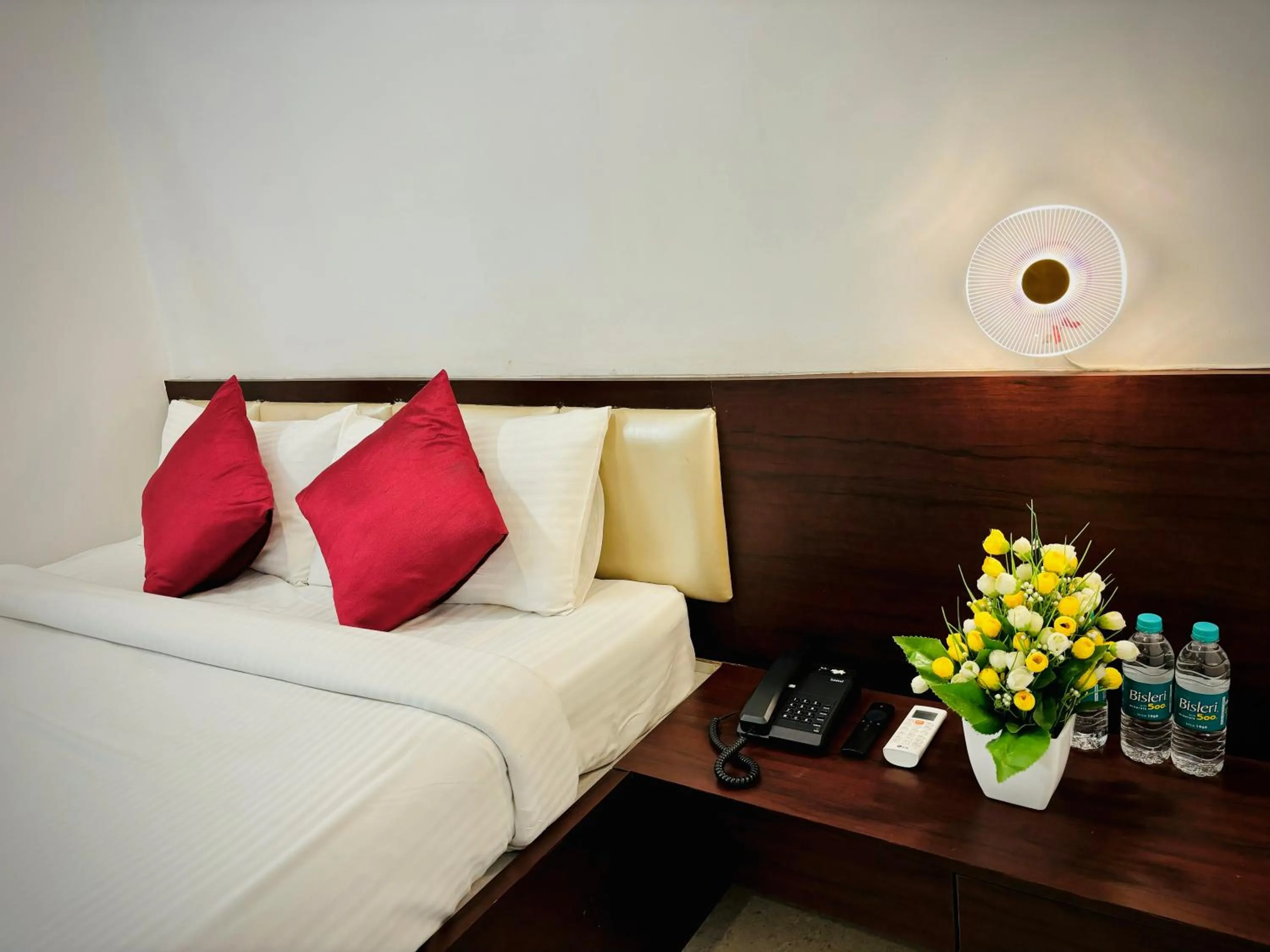 Bed in Sai Shreyas Residency, Boutique Hotel near Bangalore Airport