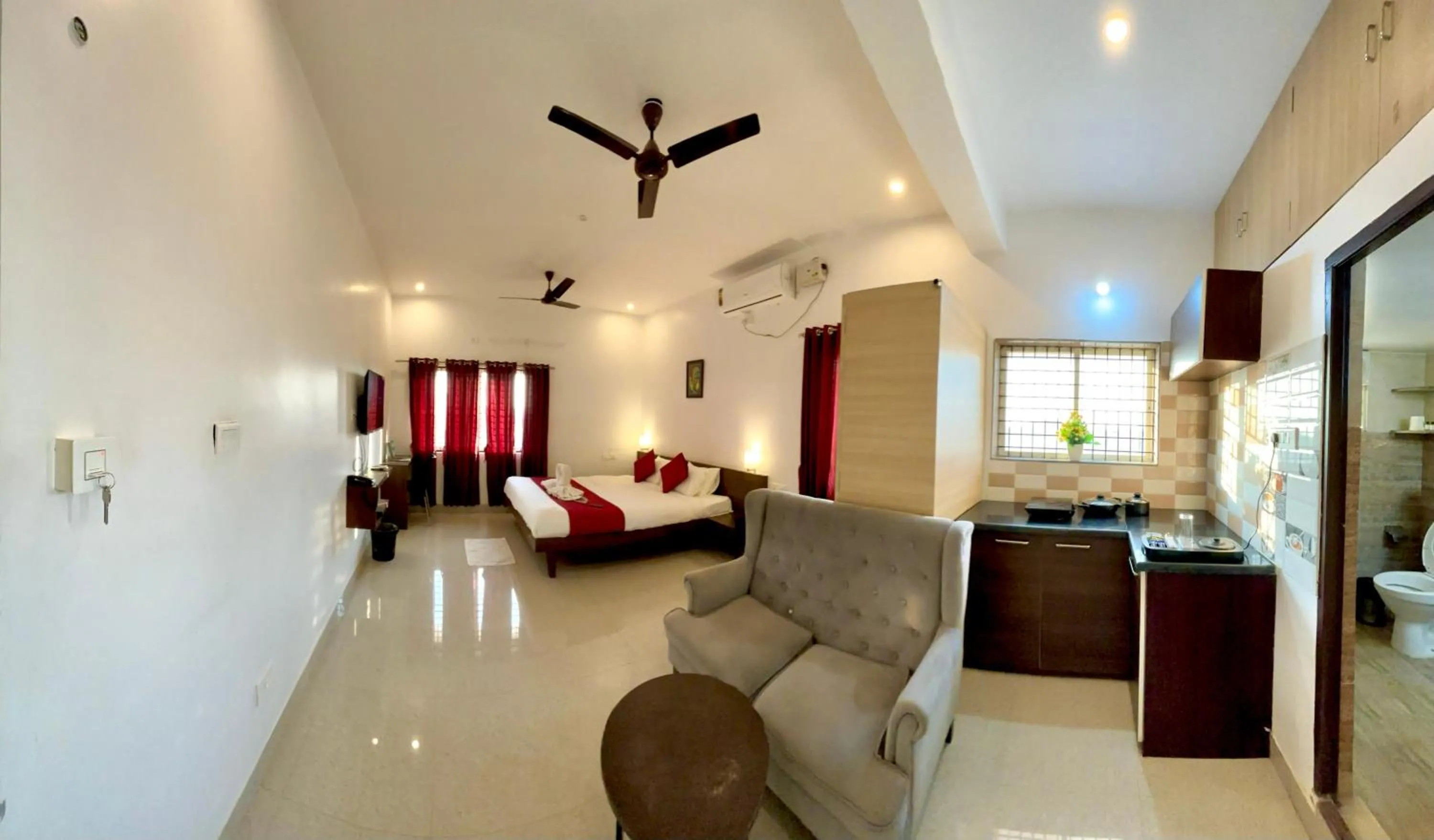 Bed in Sai Shreyas Residency, Boutique Hotel near Bangalore Airport