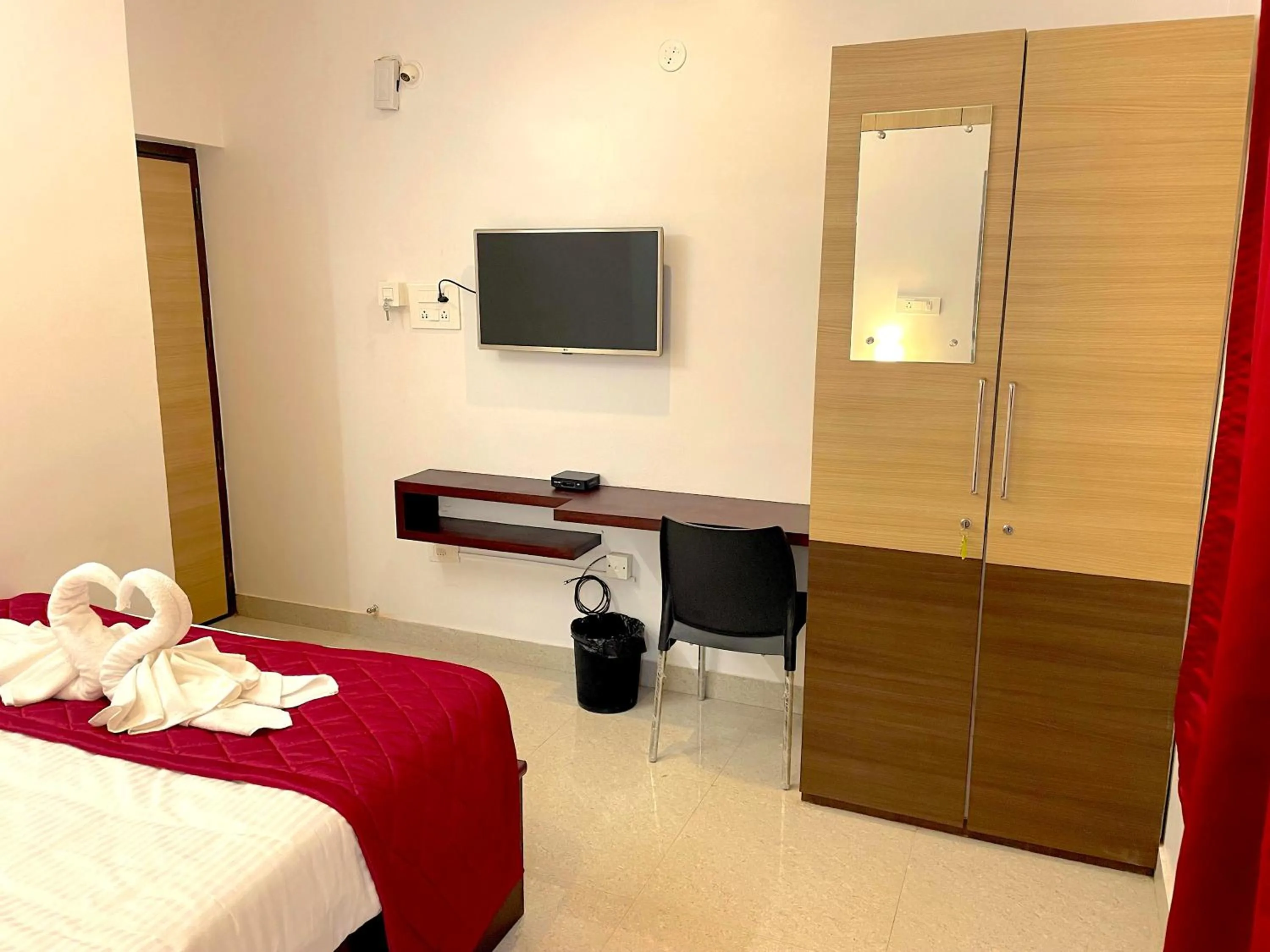 Bed in Sai Shreyas Residency, Boutique Hotel near Bangalore Airport