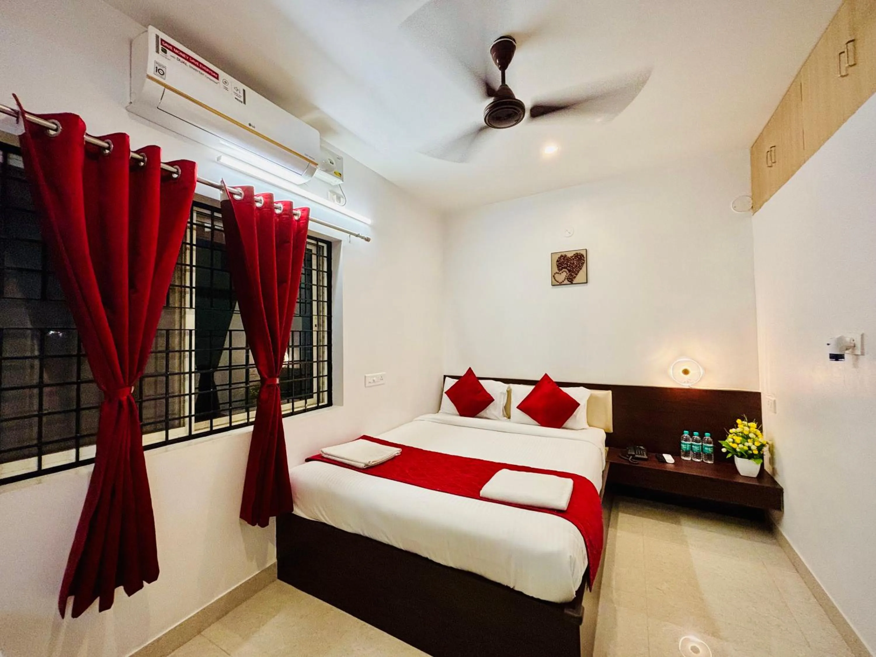 Bed in Sai Shreyas Residency, Boutique Hotel near Bangalore Airport