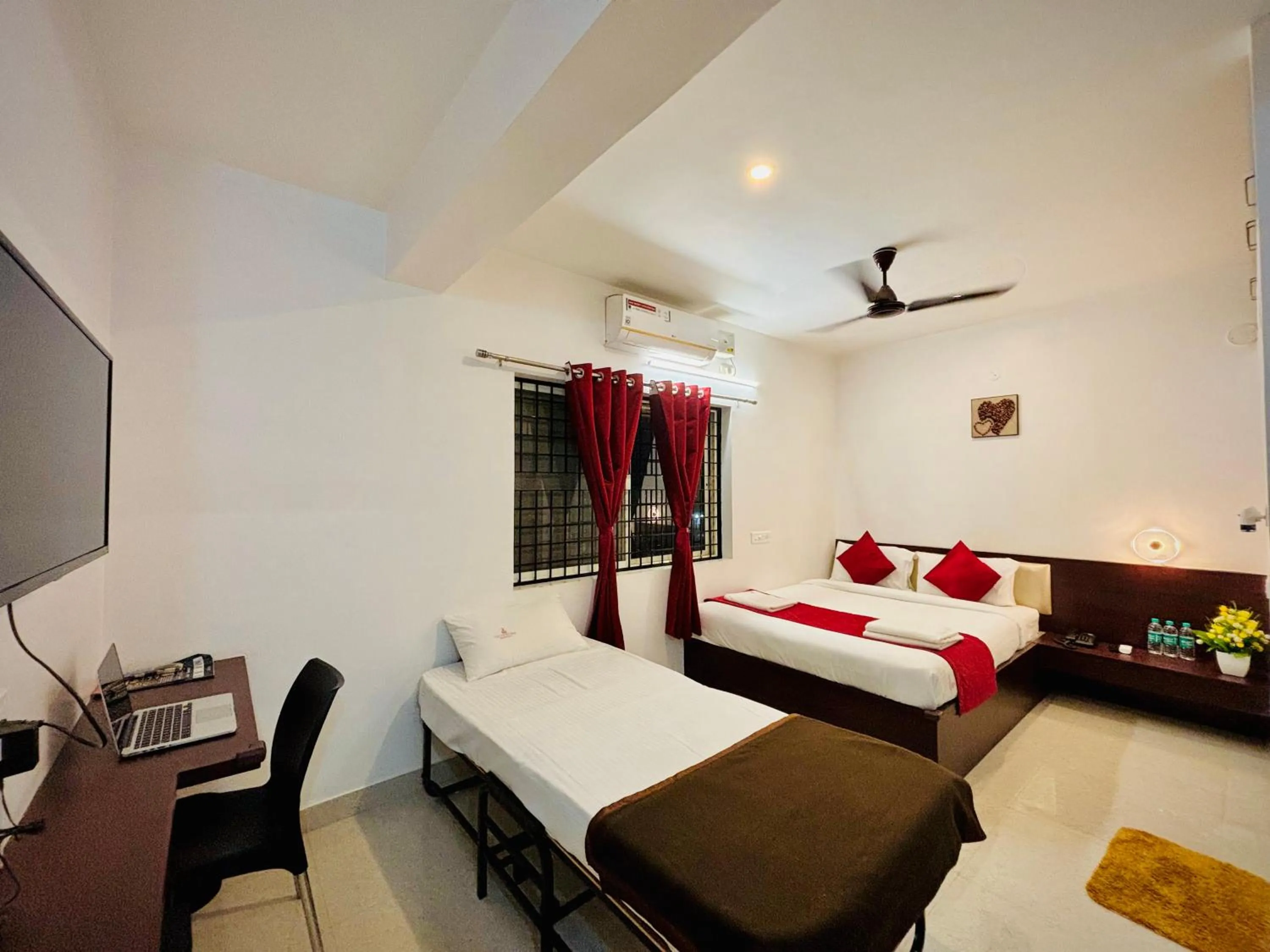 Bed in Sai Shreyas Residency, Boutique Hotel near Bangalore Airport