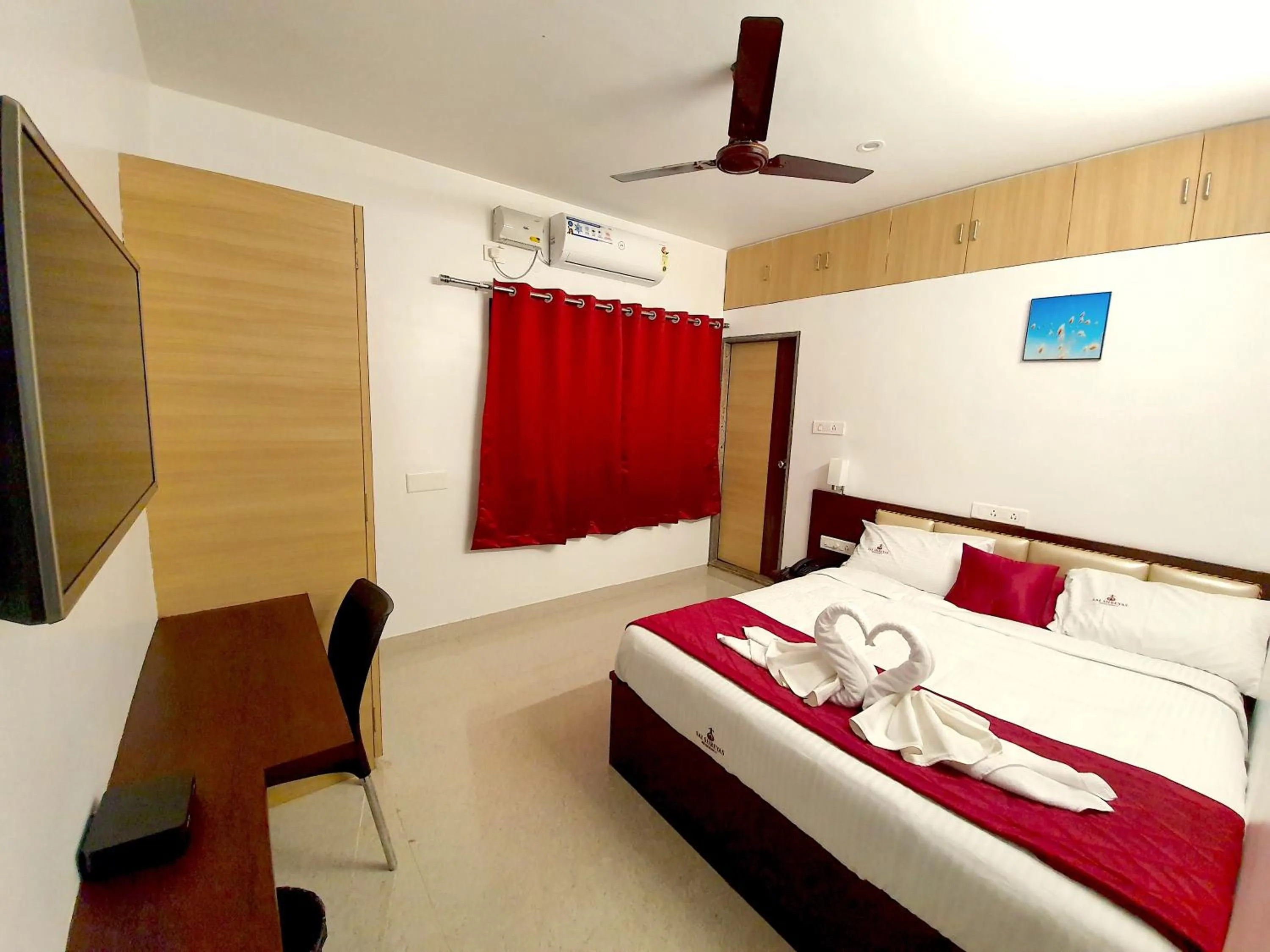 Bed in Sai Shreyas Residency, Boutique Hotel near Bangalore Airport