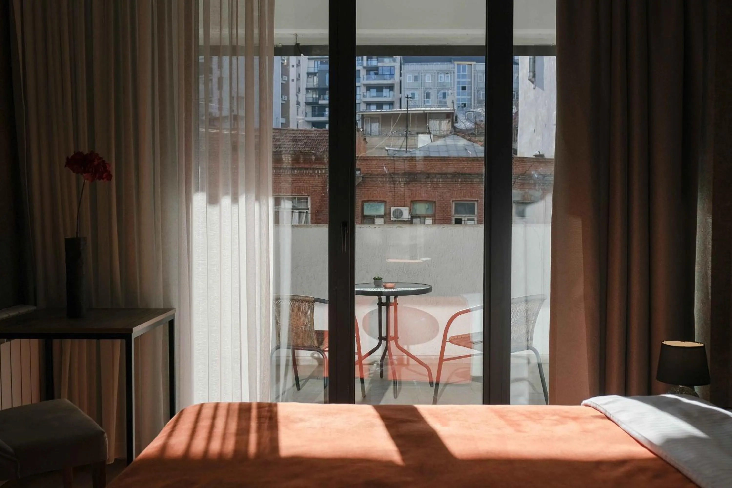 Bed in Round Garden Hotel