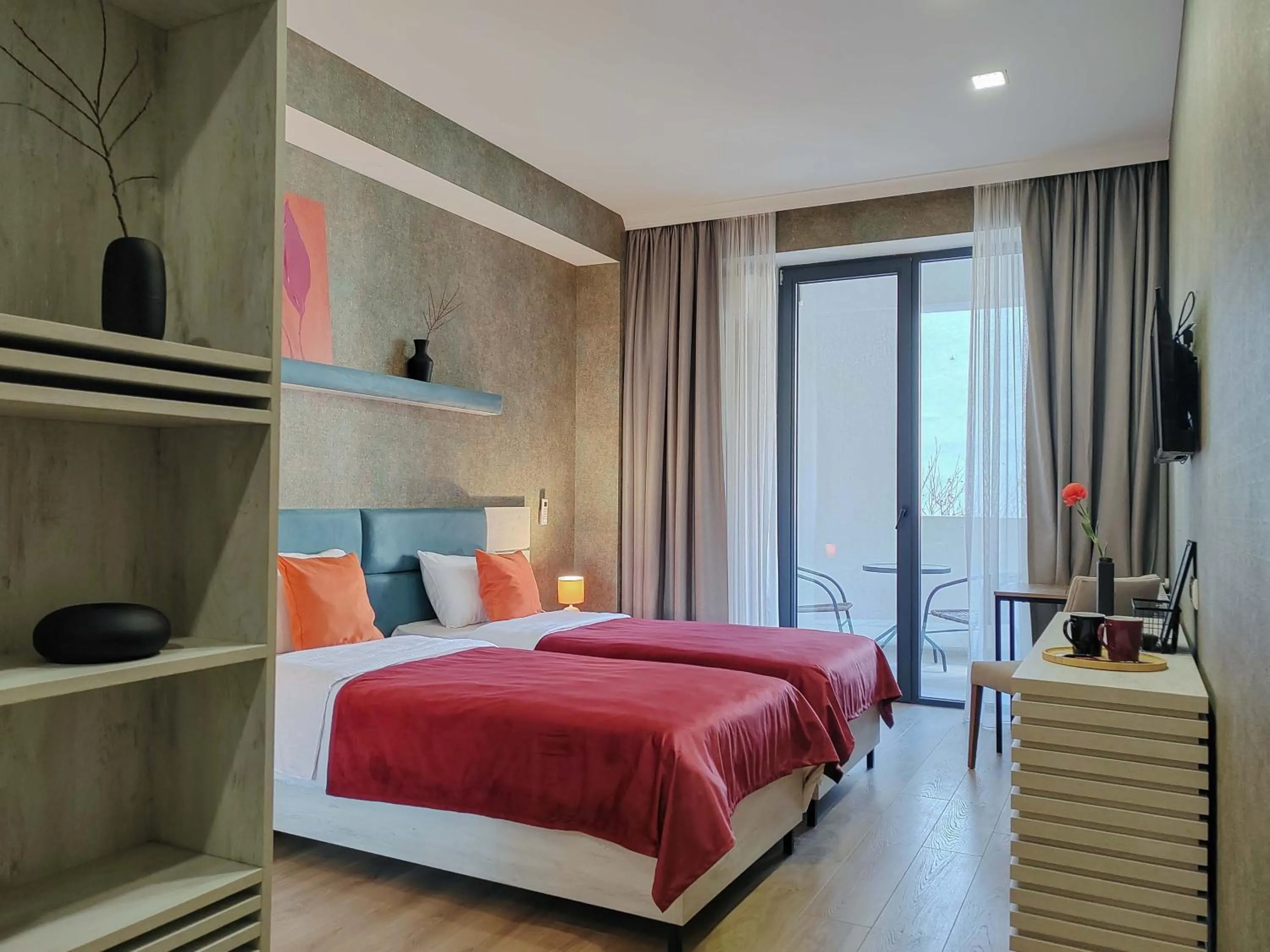 Bed in Round Garden Hotel