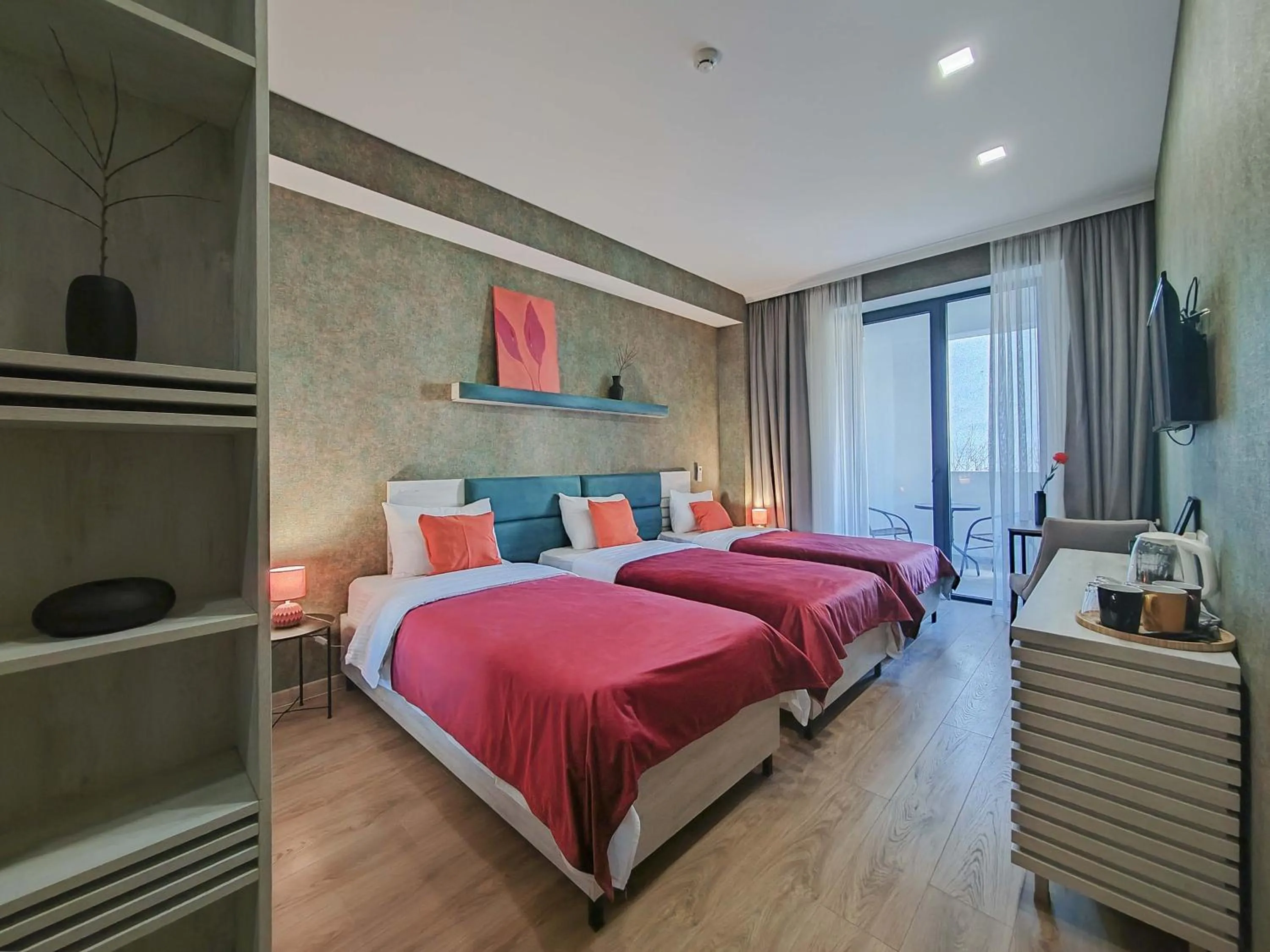 Bed in Round Garden Hotel