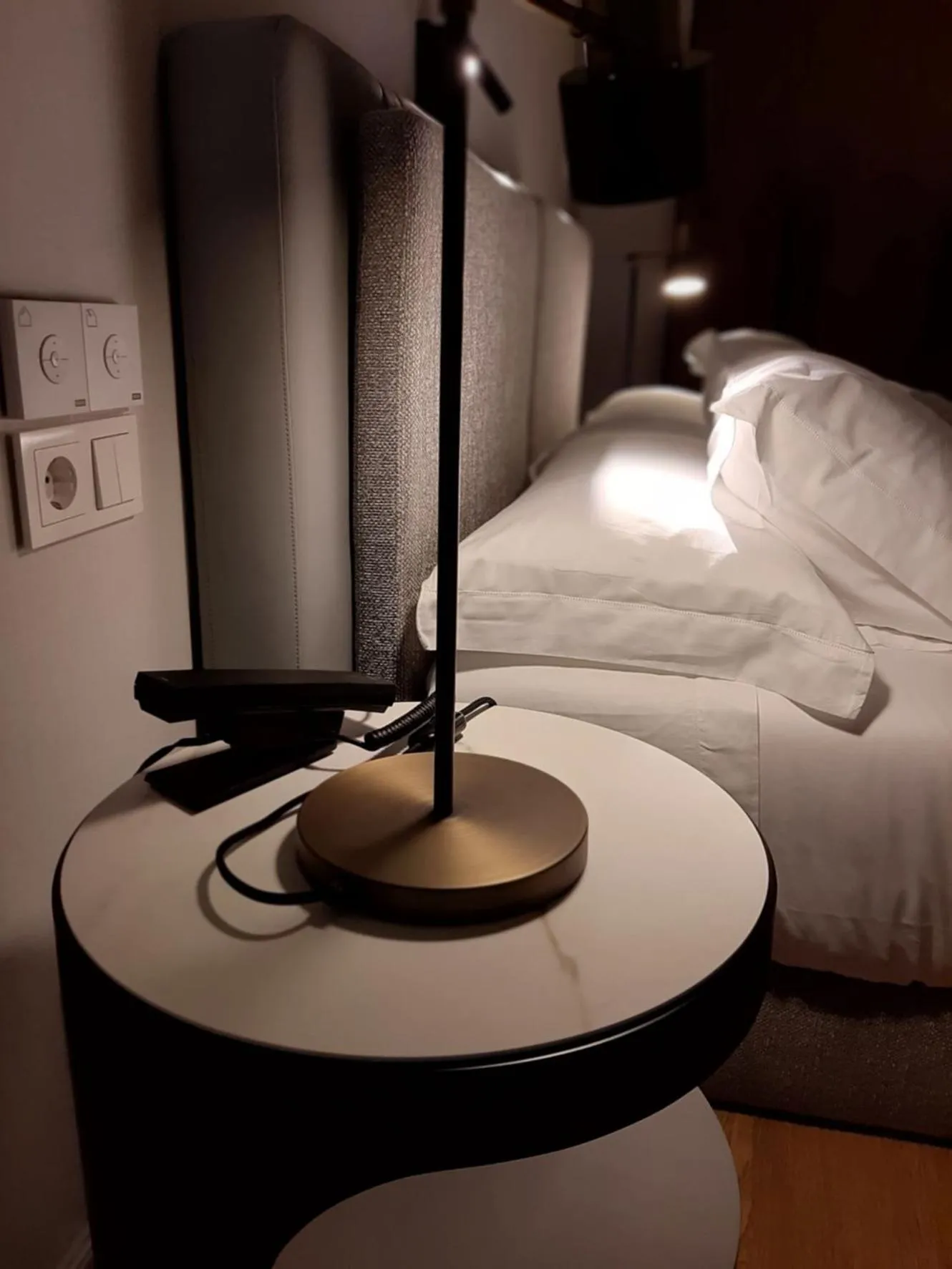 Decorative detail, Bed in MouraSuites Hotel