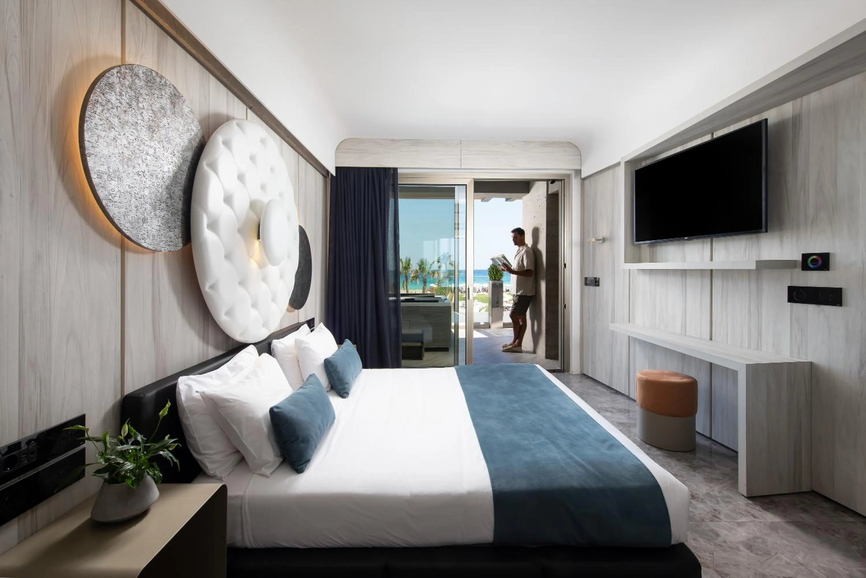 Bed in Nautilux Rethymno by Mage Hotels