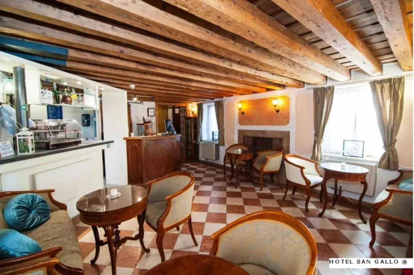 Lobby or reception in H O T E L S A N G A L L O l Lobby or reception in H O T E L S A N G A L L O l