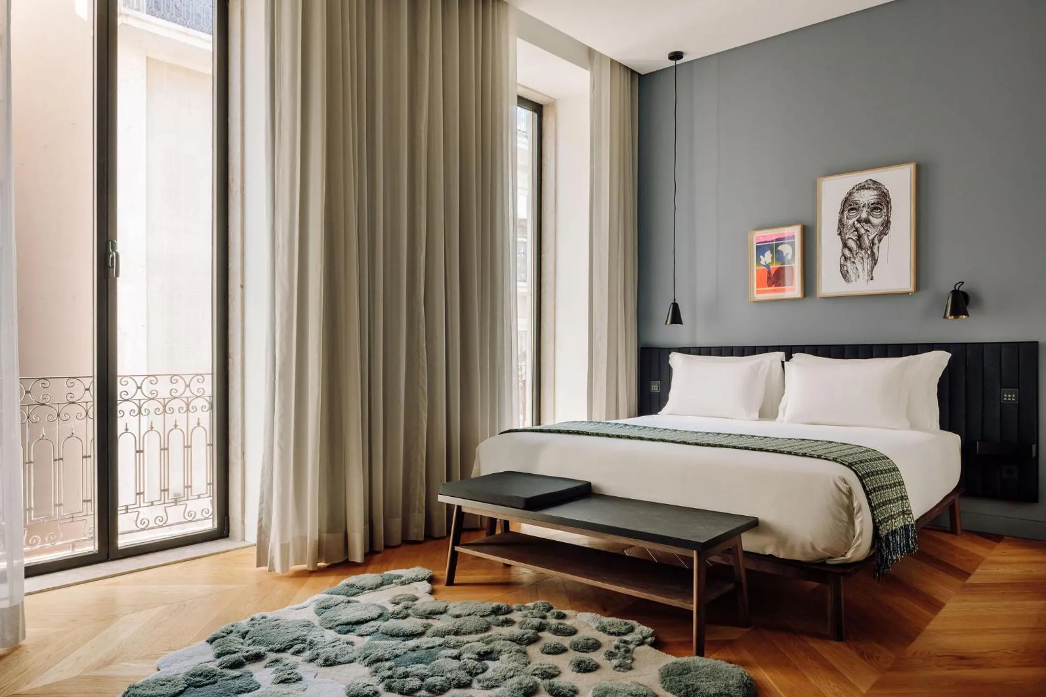 Bedroom, Bed in Hotel Hotel - Member of Design Hotels