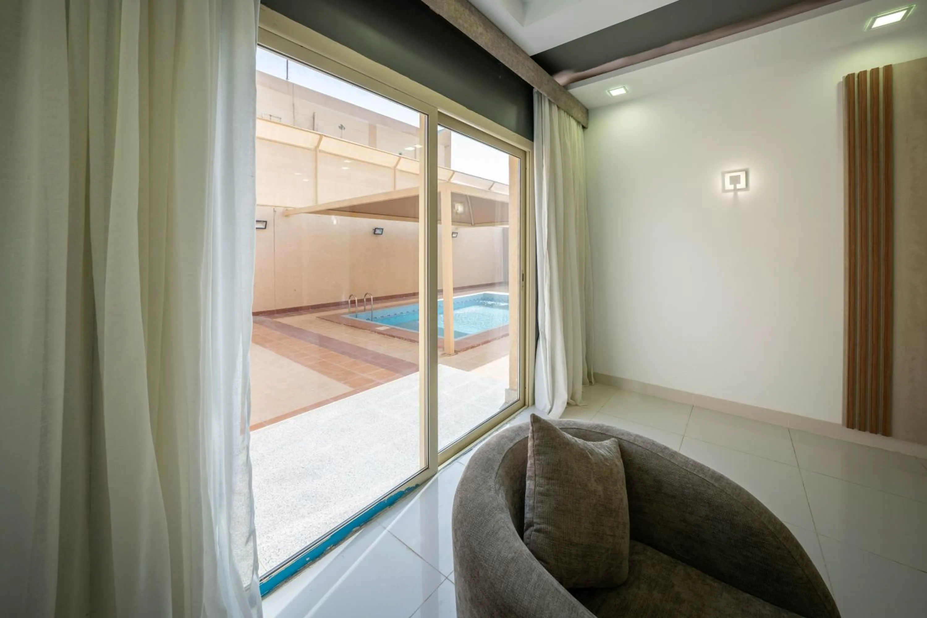 Pool view, Bed in Mirada Gold Jizan - Chalets & Holiday Homes