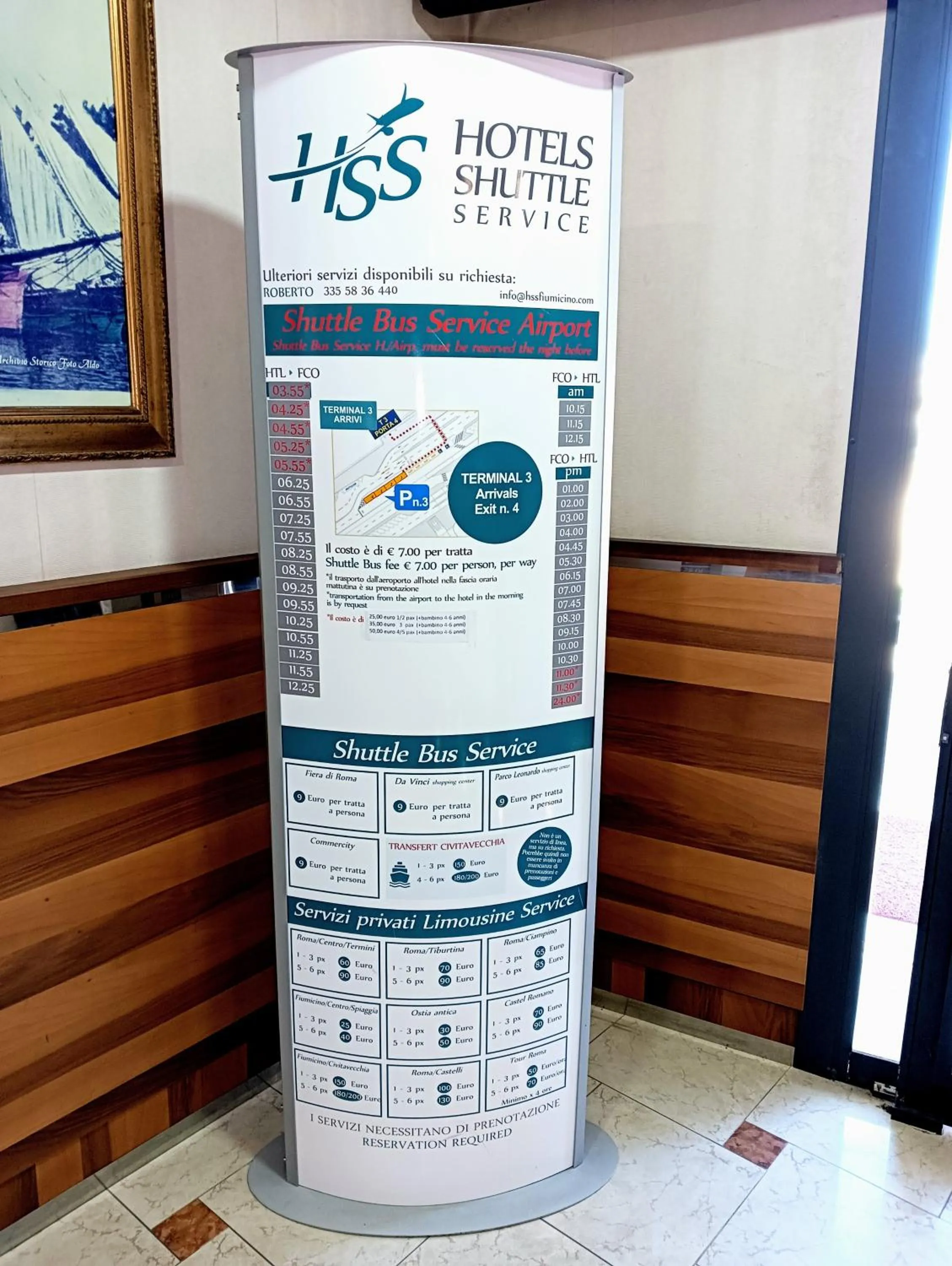 On site in Hotel Riviera Fiumicino