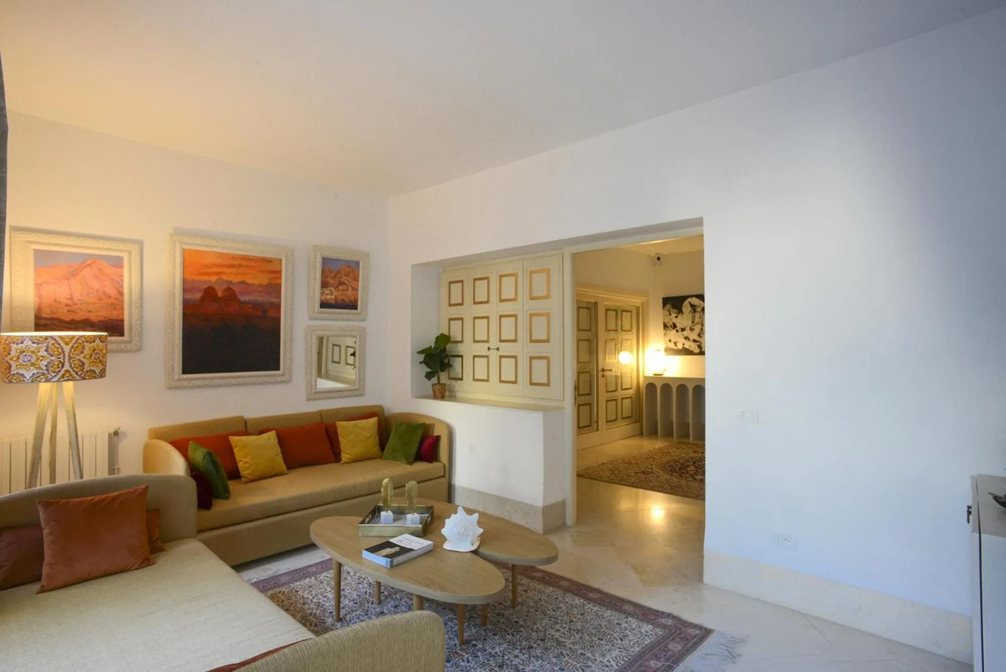 Seating area in La Demeure
