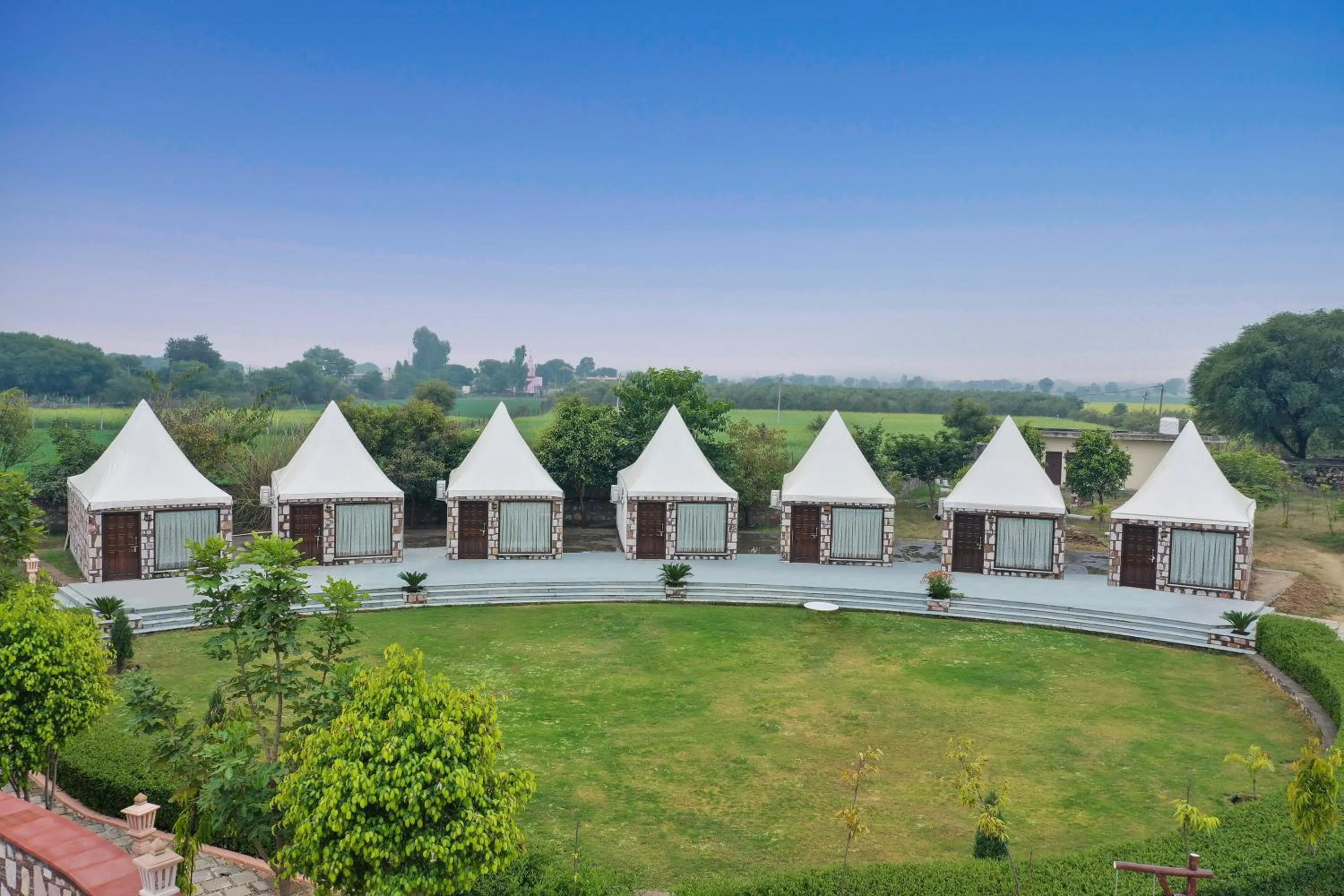 Garden view in The Sawai Bagh
