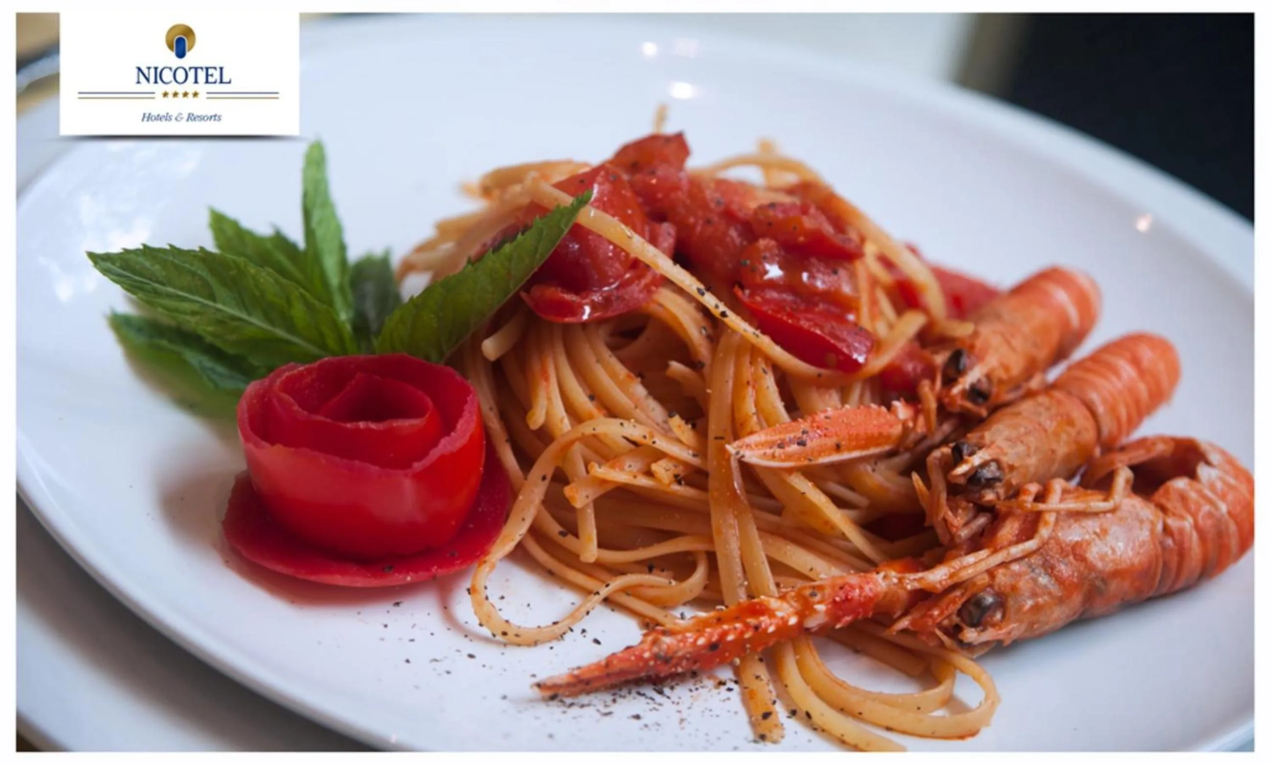 Food close-up in Nicotel Pineto