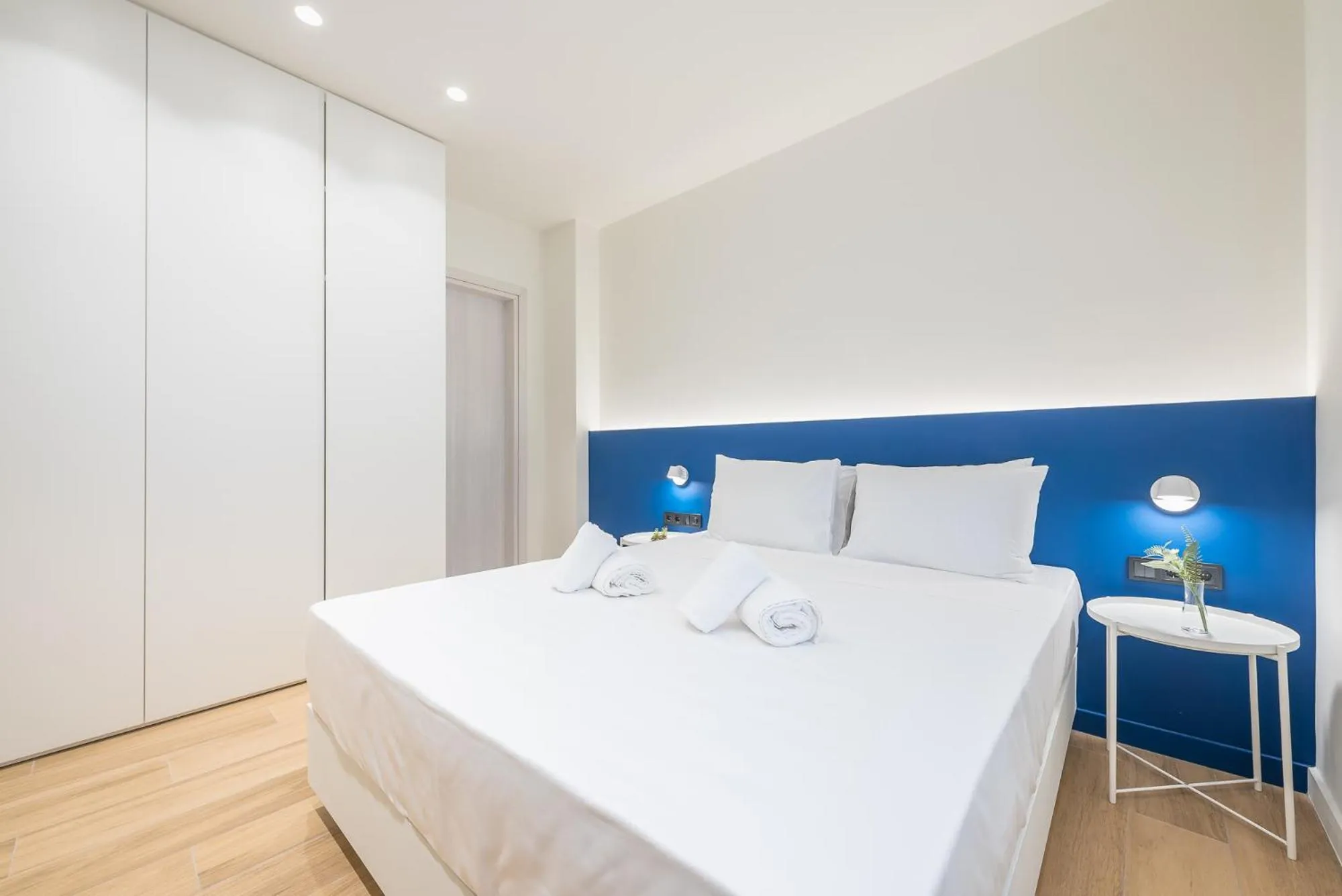 Bed in The Asprogeraka - self check-in rooms