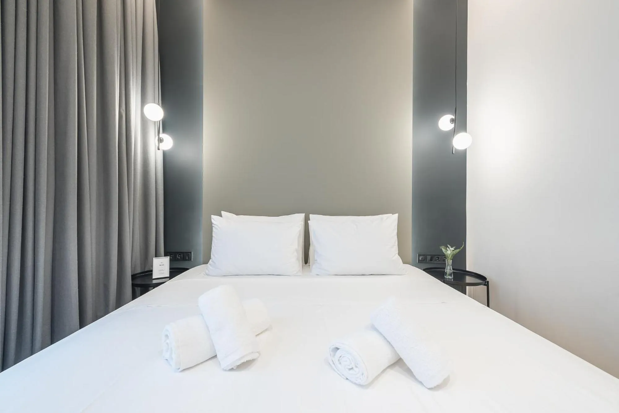 Bed in The Asprogeraka - self check-in rooms