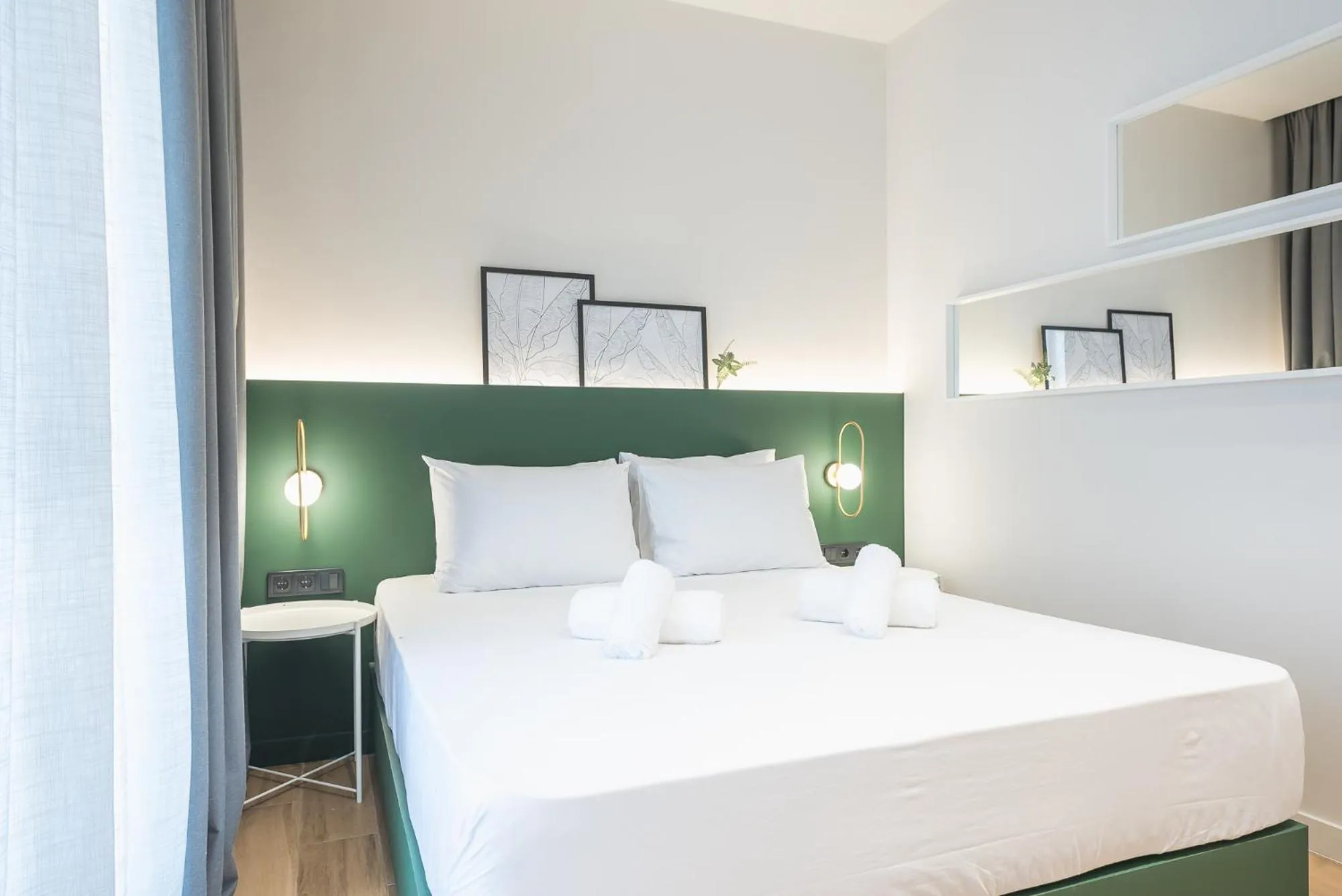 Bed in The Asprogeraka - self check-in rooms