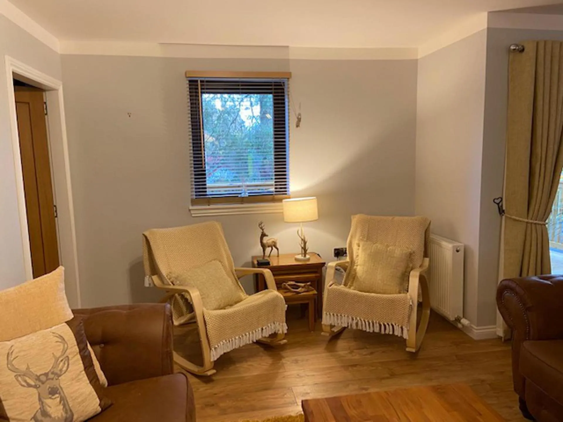 Living room in Blairgowrie Luxury 3 Bed Lodge with Hot Tub