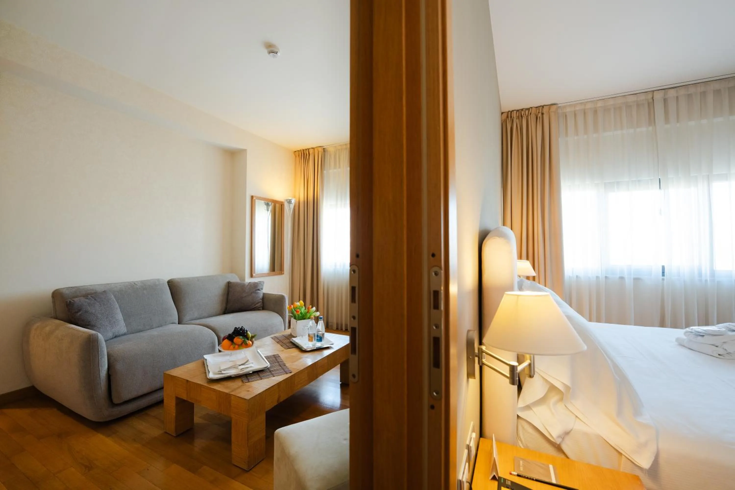 Bed in Hotel Touring