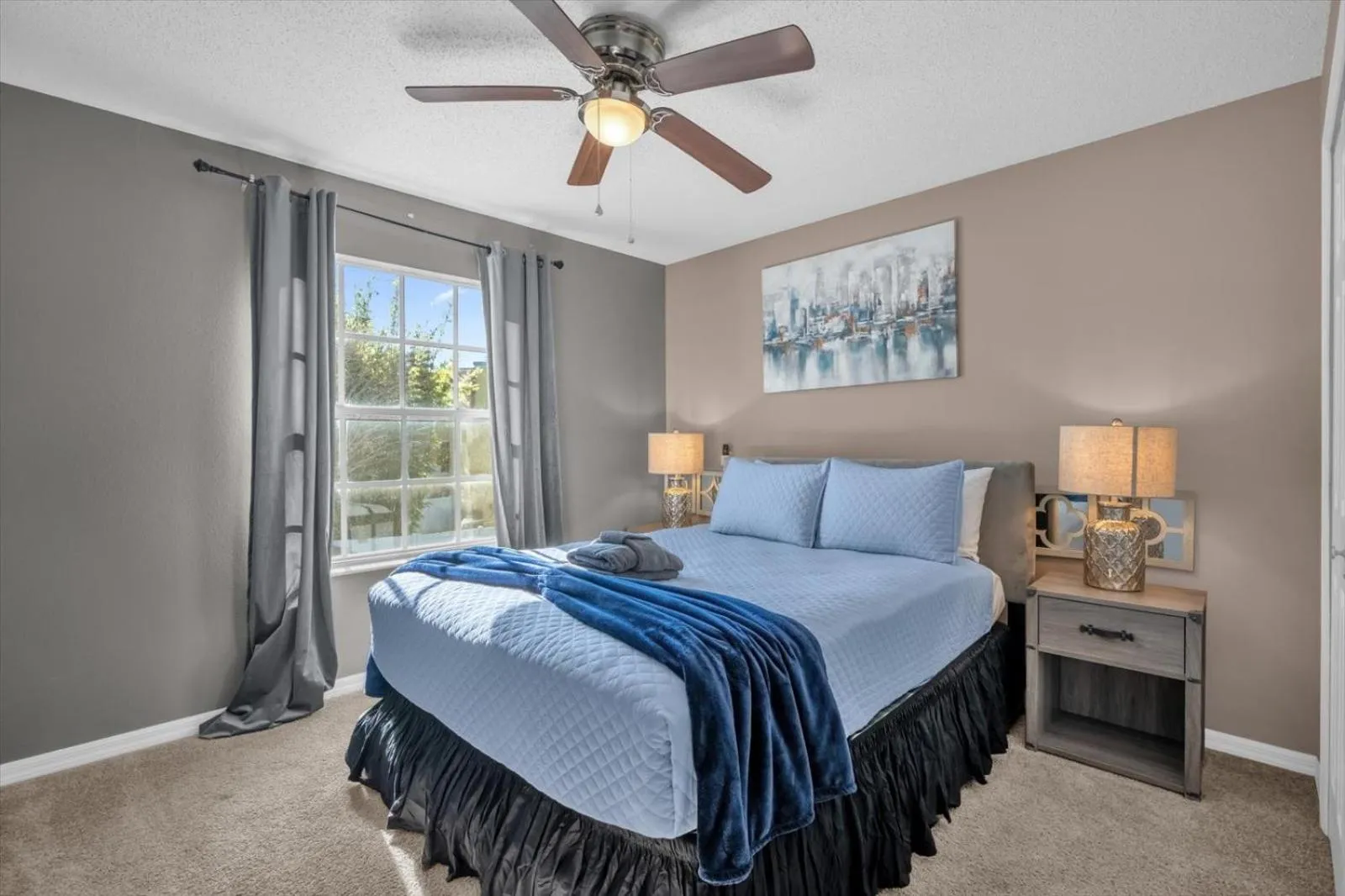 Bedroom, Bed in Elegant Villa Pool Fun Game Room Near Disney