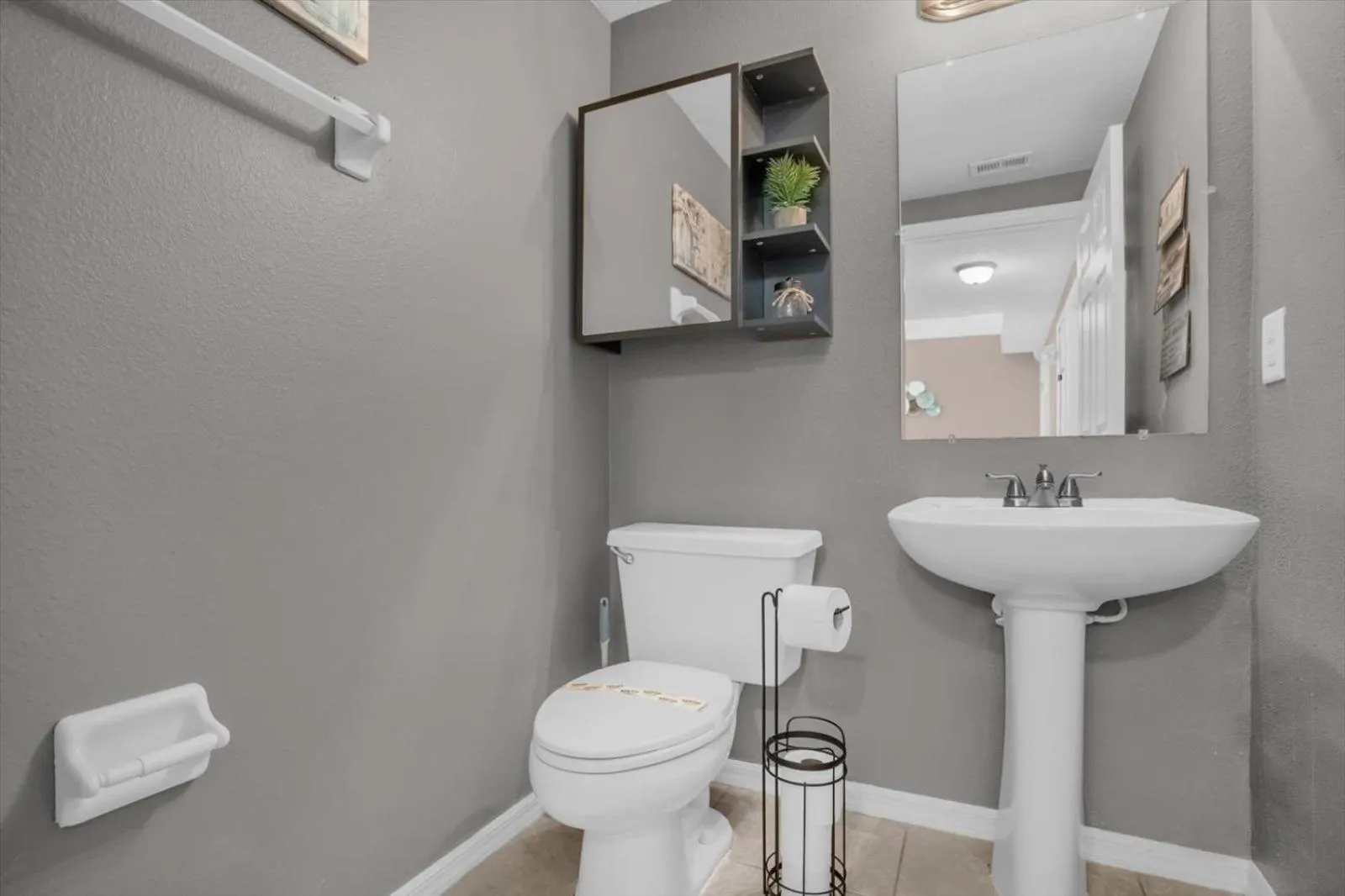 Bathroom in Elegant Villa Pool Fun Game Room Near Disney