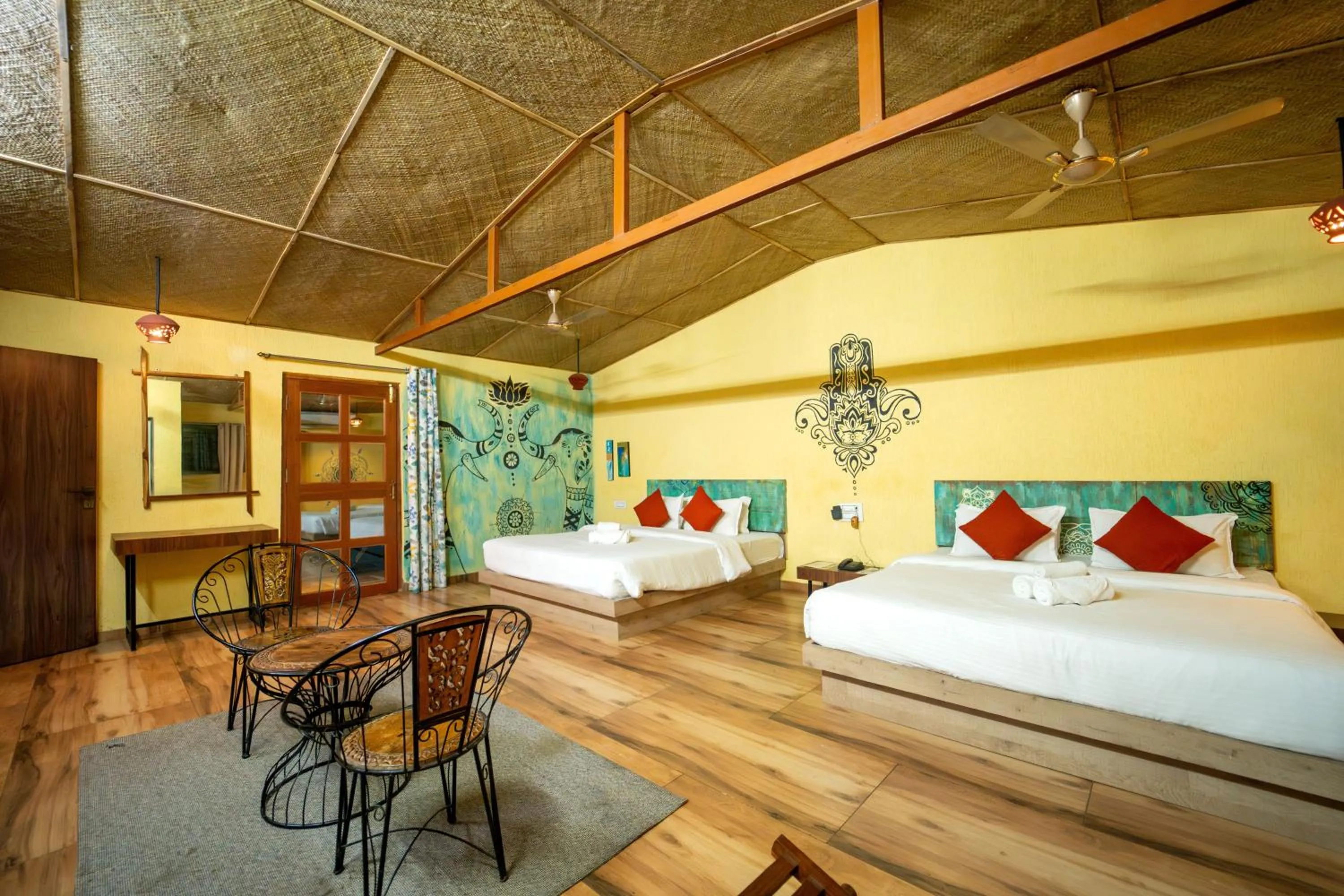 Bed in Saveda Farm & Cottages