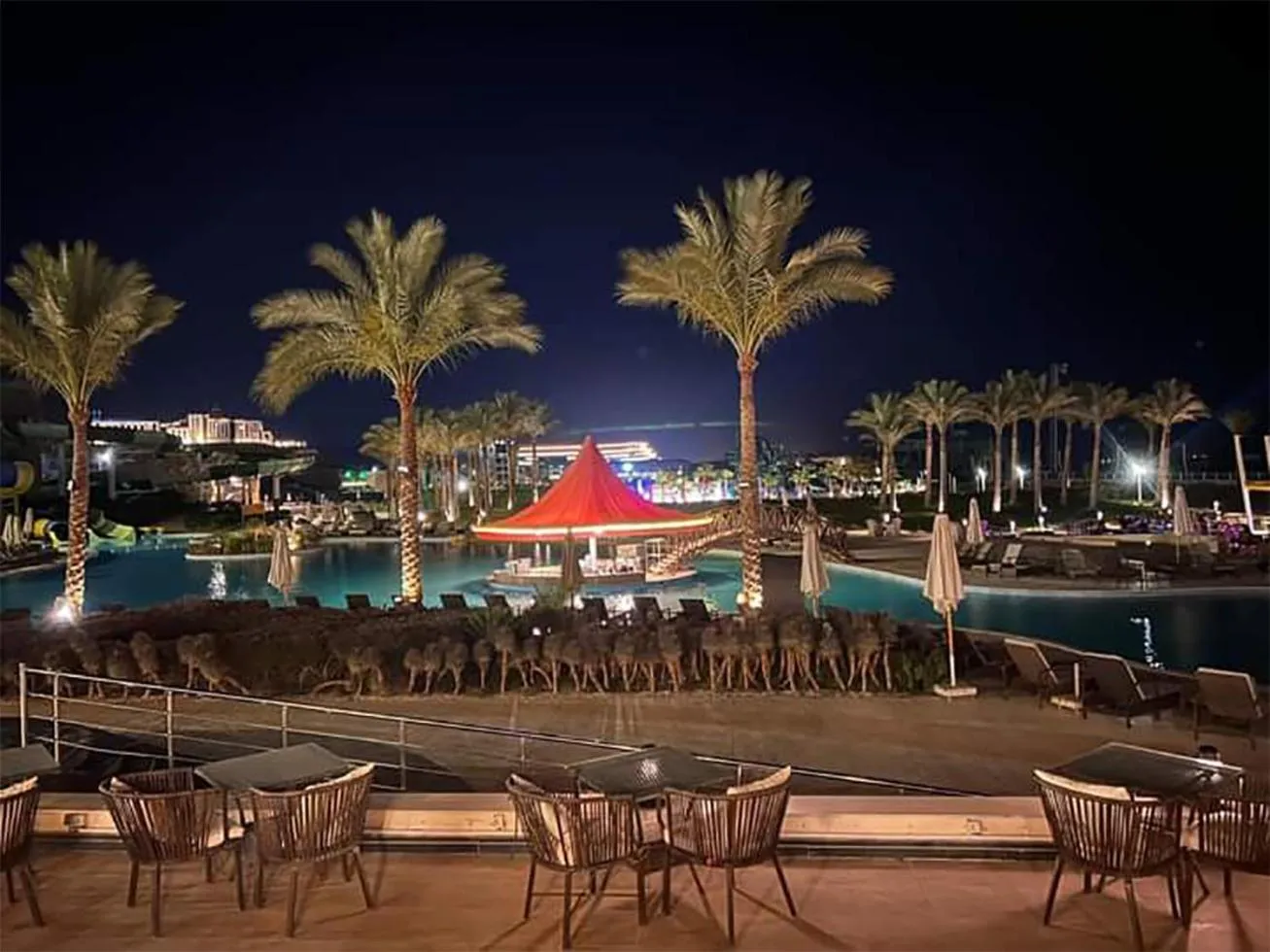 Evening entertainment in Eastern El-Galala Aquapark Ain Sokhna