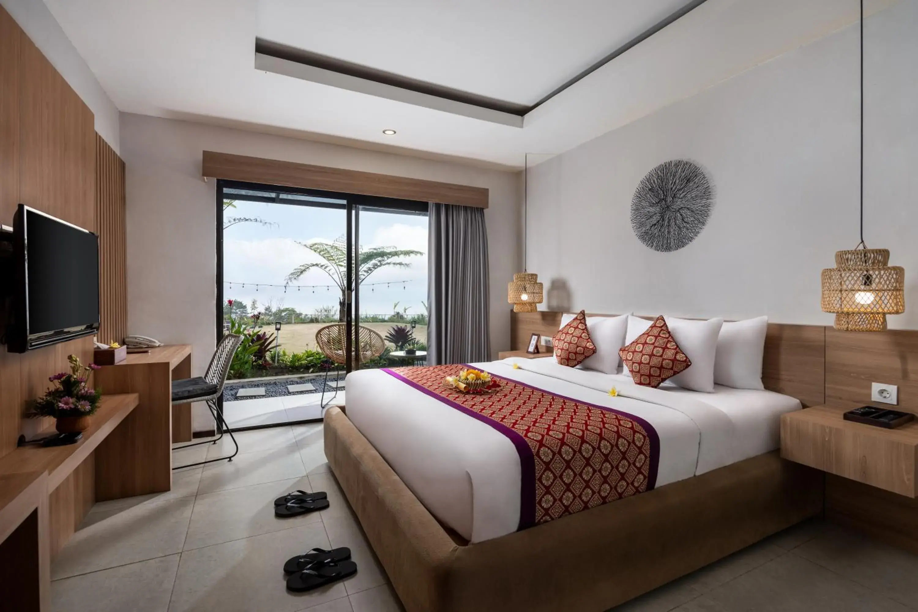 View (from property/room), Bed in Pramana Zahill Kintamani View (from property/room), Bed in Pramana Zahill Kintamani