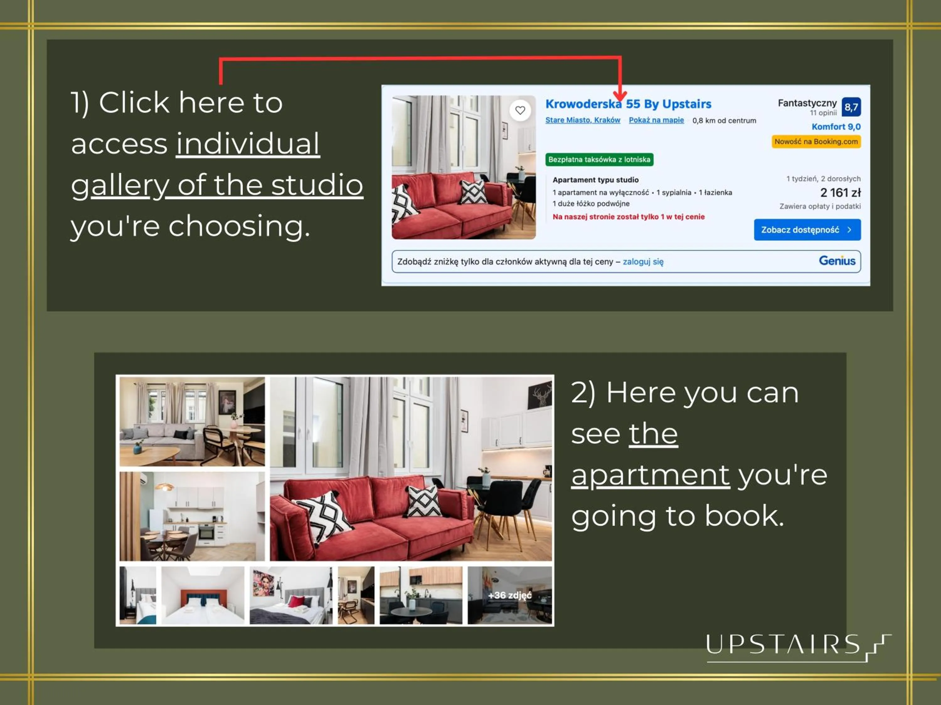 Text overlay in Modern Centrally Located Apartments - by Upstairs
