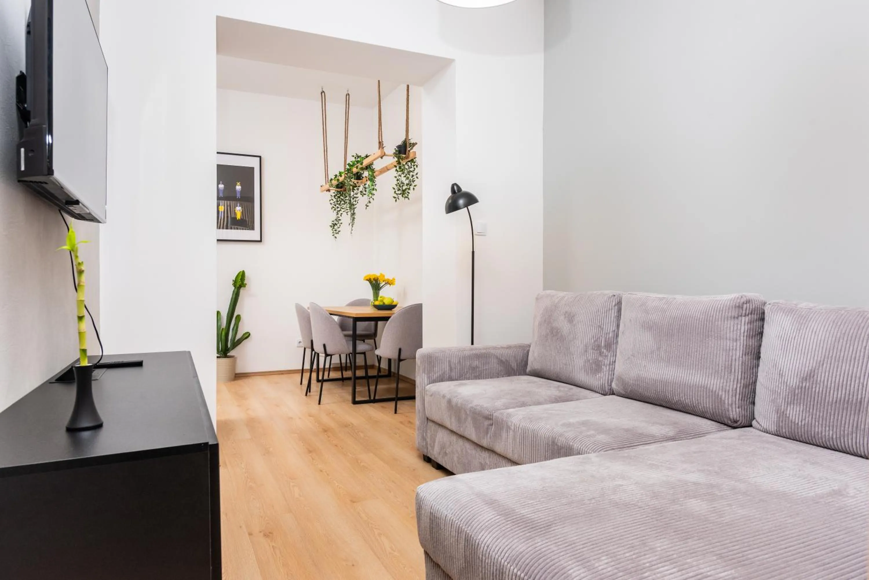 TV and multimedia in Modern Centrally Located Apartments - by Upstairs