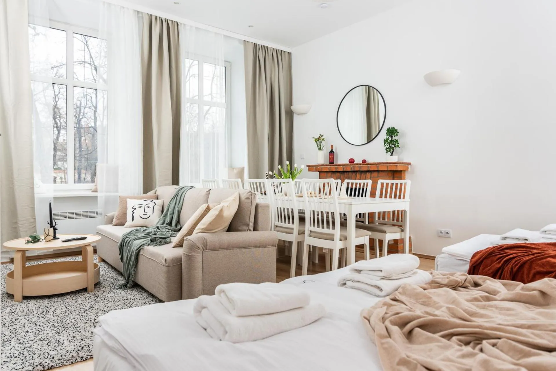 Bed in Modern Centrally Located Apartments - by Upstairs