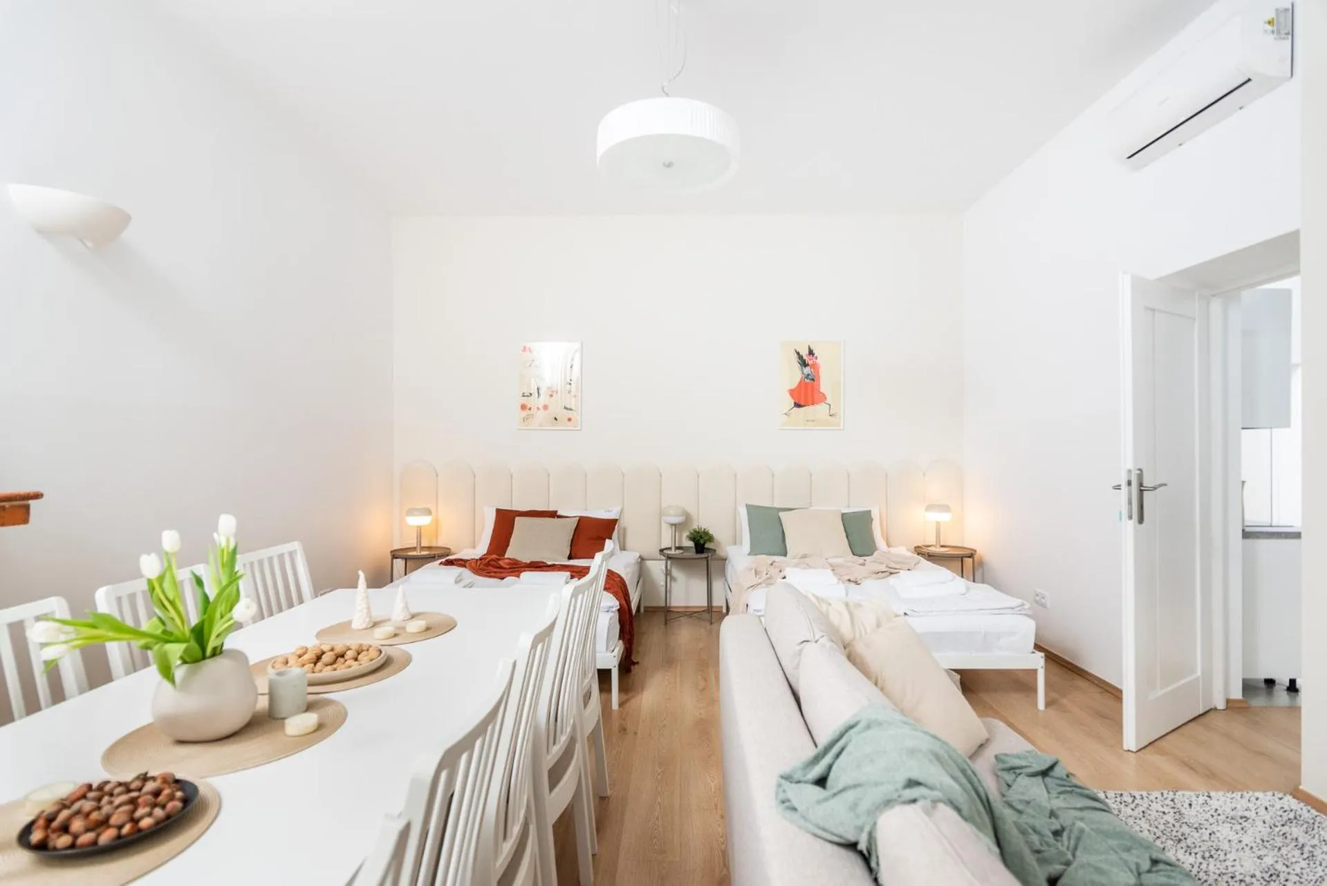 Bed in Modern Centrally Located Apartments - by Upstairs