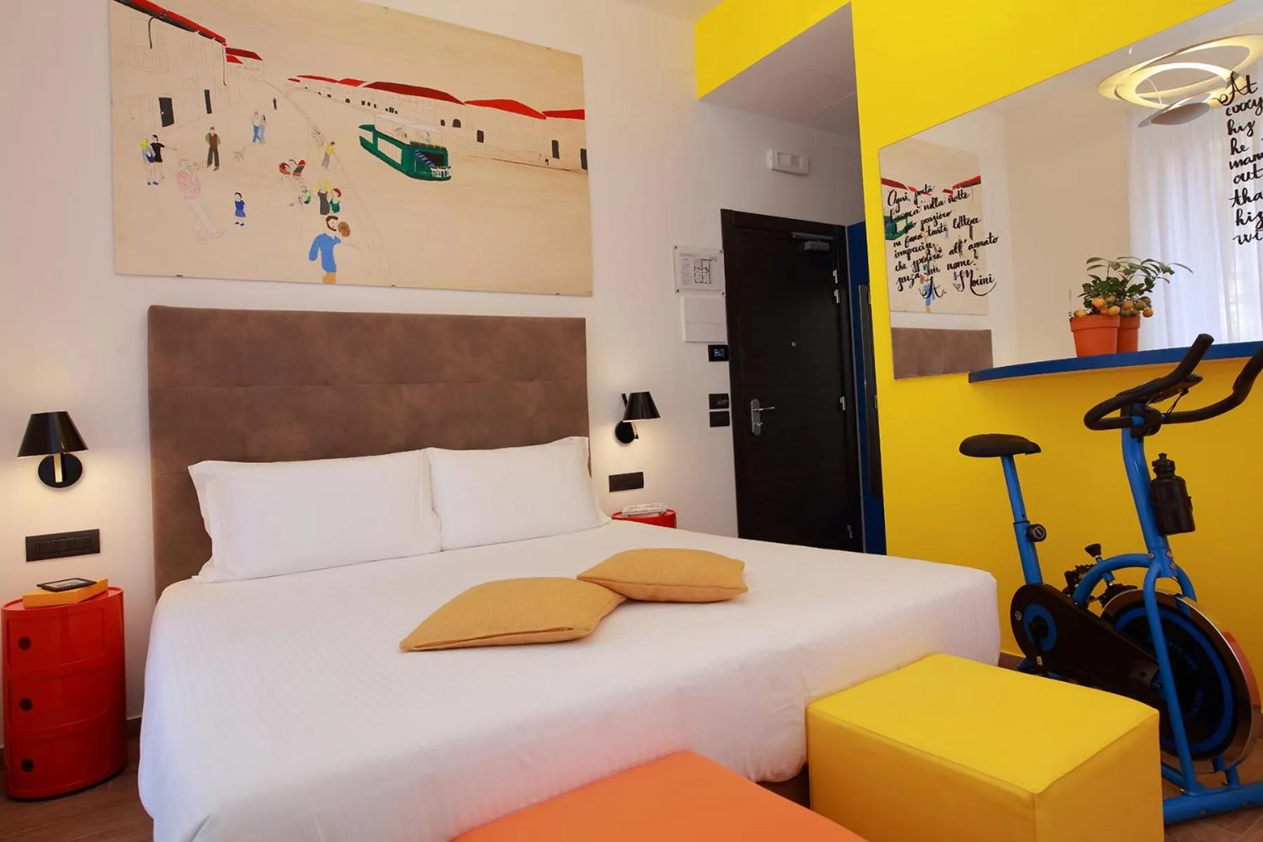 Bed in Hotel Sanpi Milano