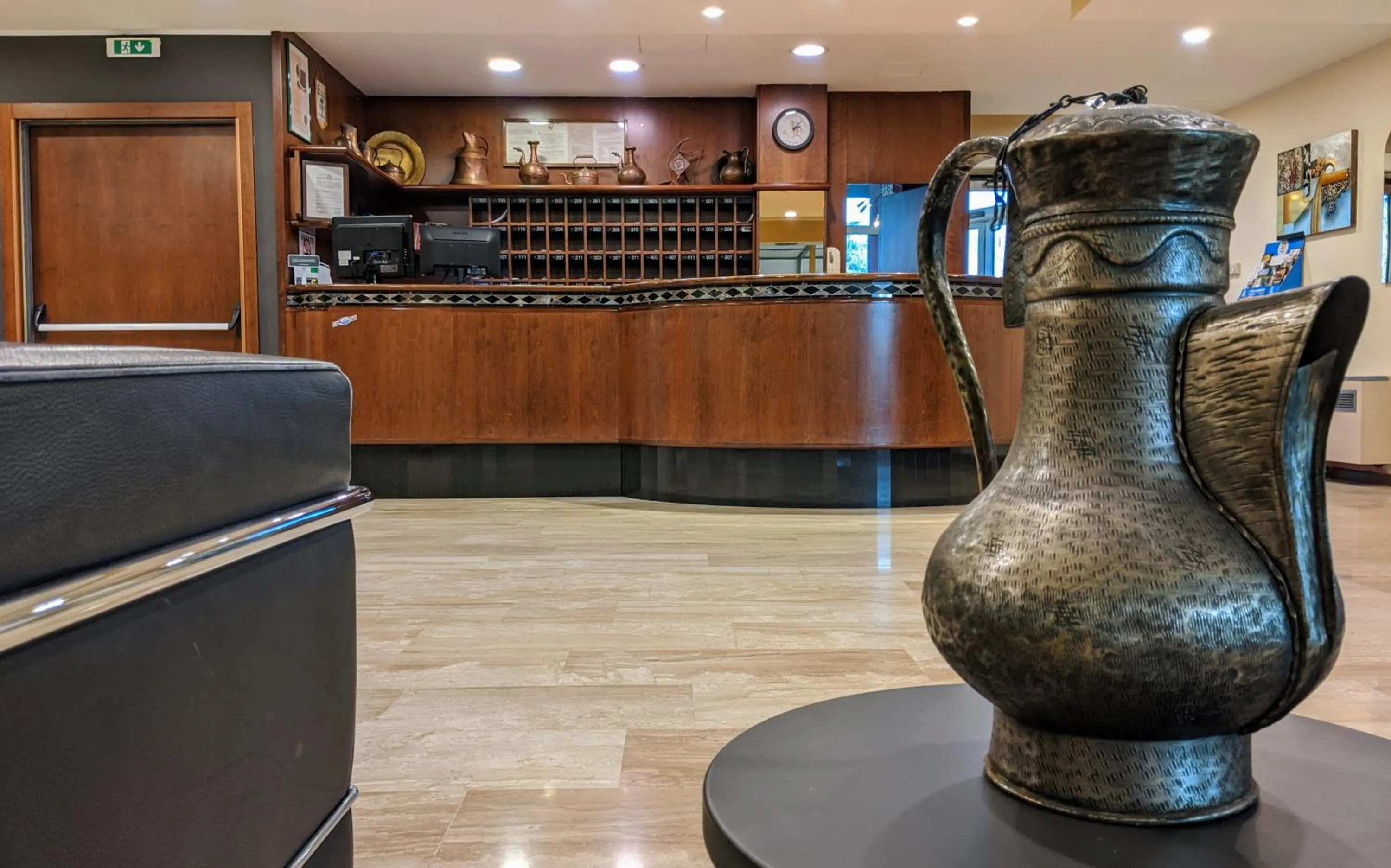 Lobby or reception in Hotel Porta Palio