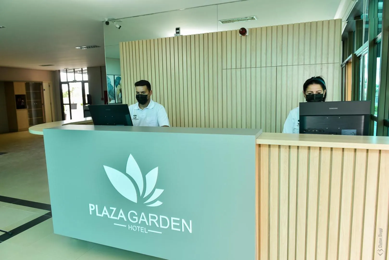 Lobby or reception in Hotel Plaza Garden
