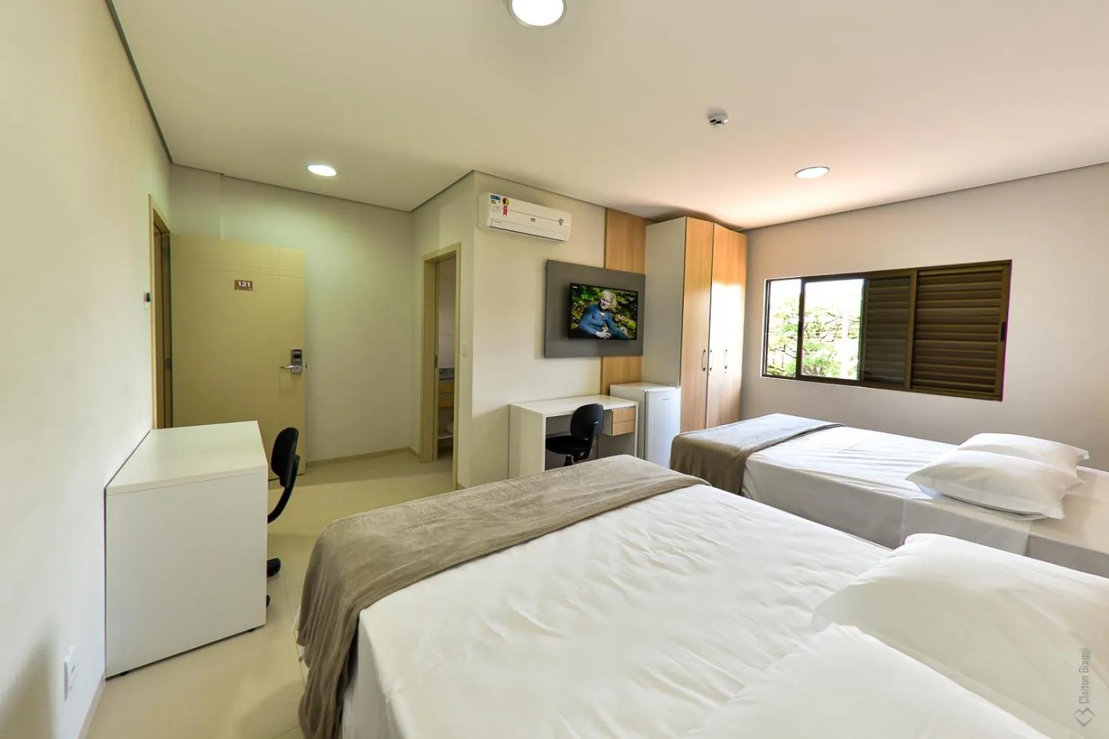 Bed in Hotel Plaza Garden