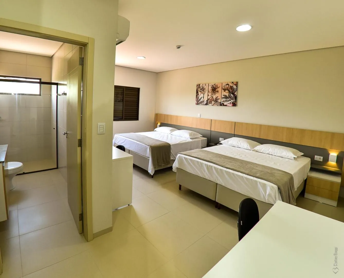 Bed in Hotel Plaza Garden