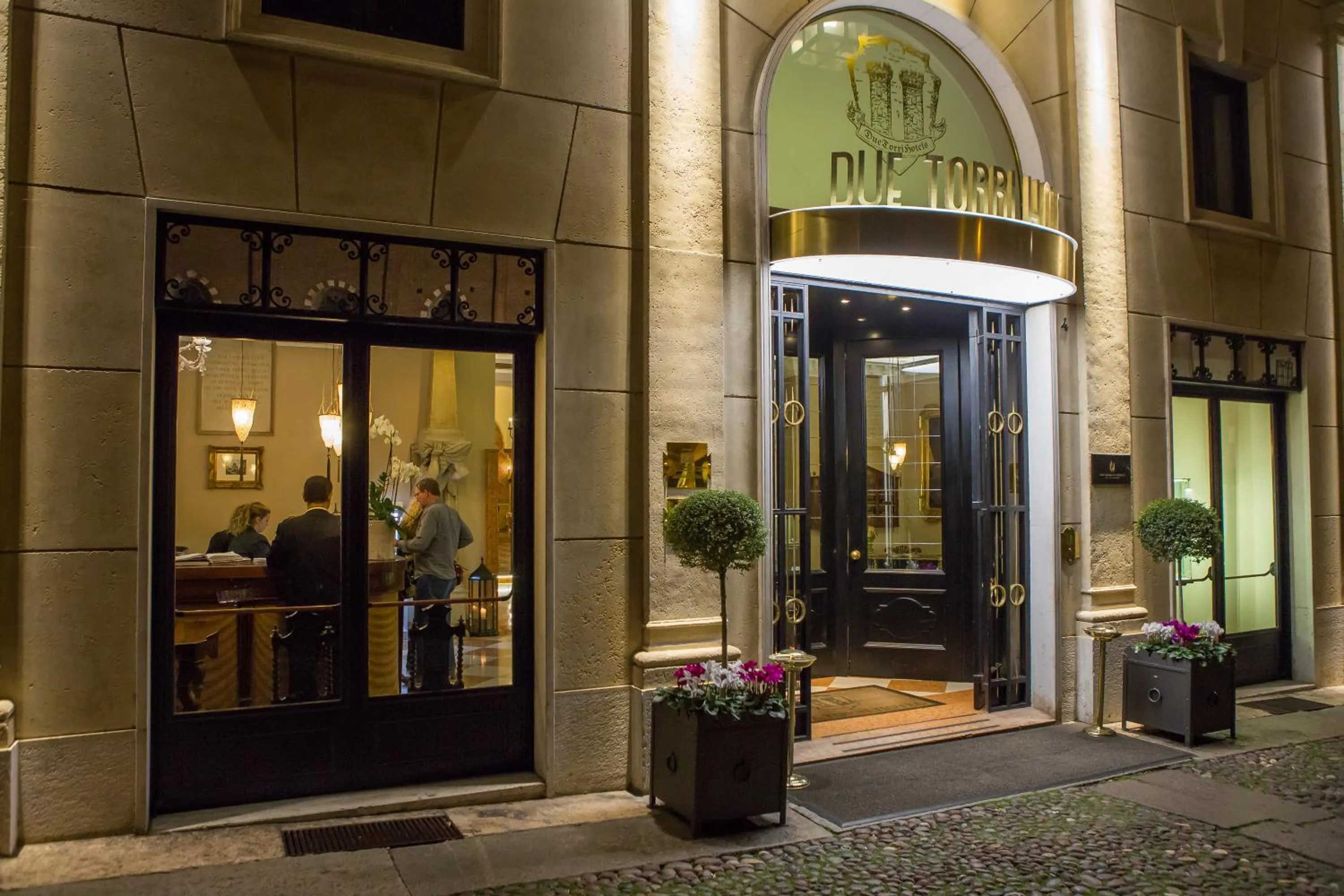 Facade/entrance in Due Torri Hotel