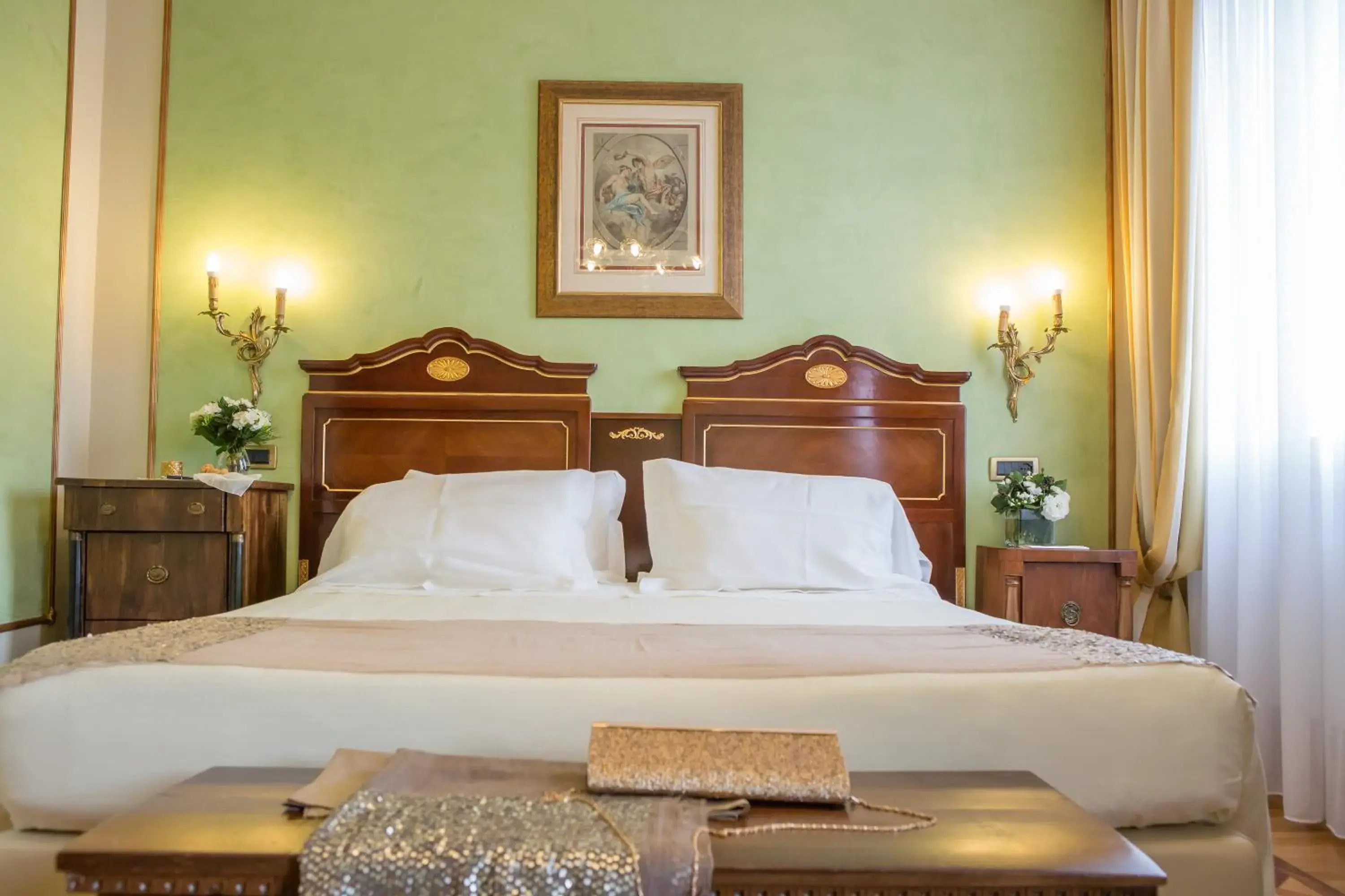 Bedroom, Bed in Due Torri Hotel Bedroom, Bed in Due Torri Hotel