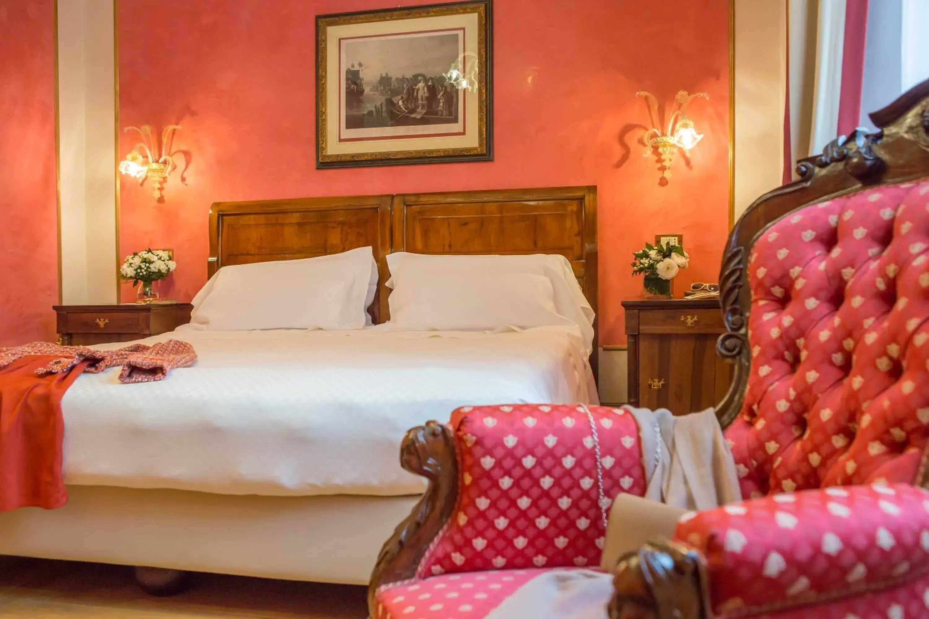 Bedroom, Bed in Due Torri Hotel Bedroom, Bed in Due Torri Hotel