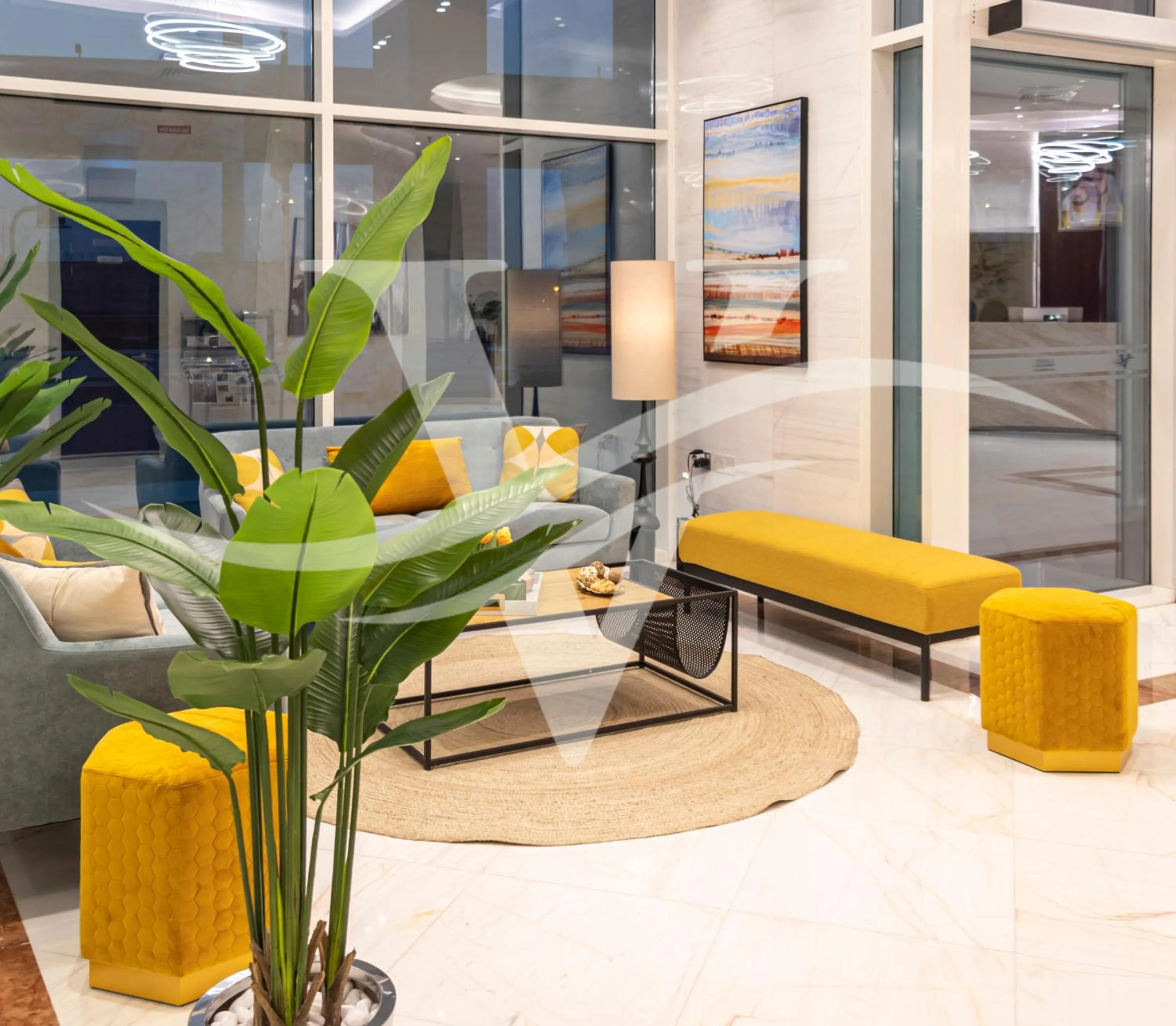 Lobby or reception in Viola Hotel Apartments